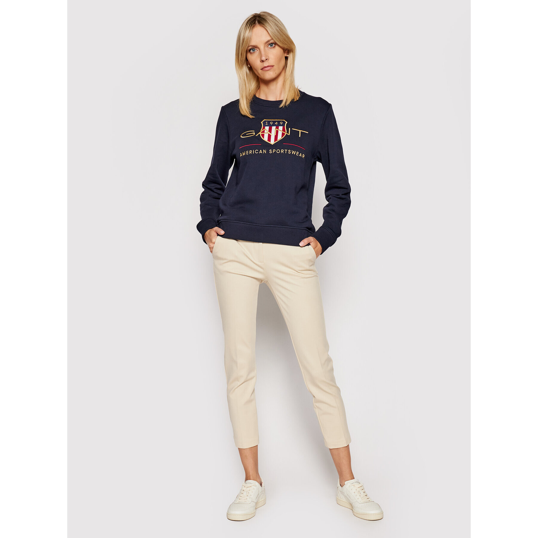 Gant Суитшърт Archive Shield 4204688 Тъмносин Regular Fit - Pepit.bg