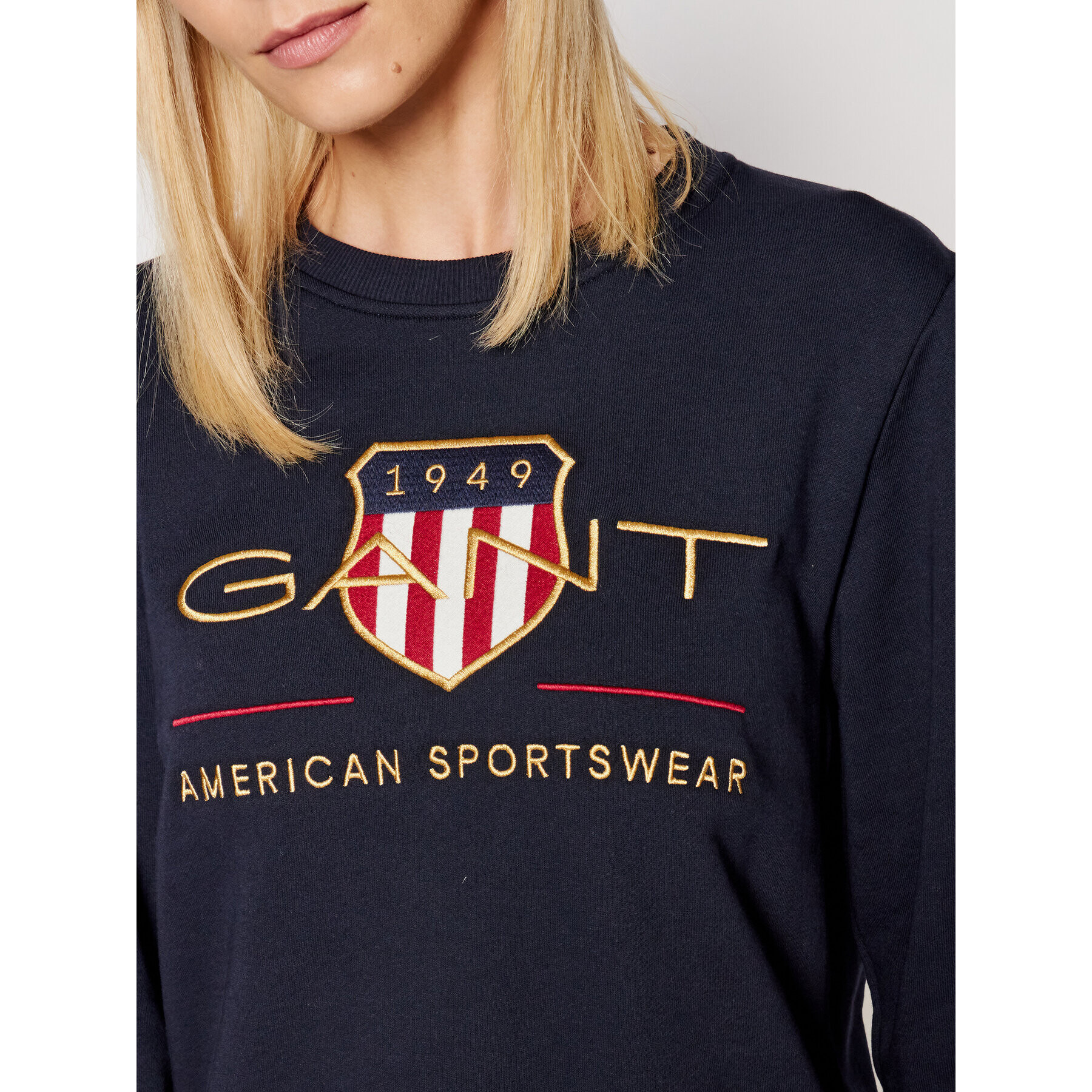 Gant Суитшърт Archive Shield 4204688 Тъмносин Regular Fit - Pepit.bg