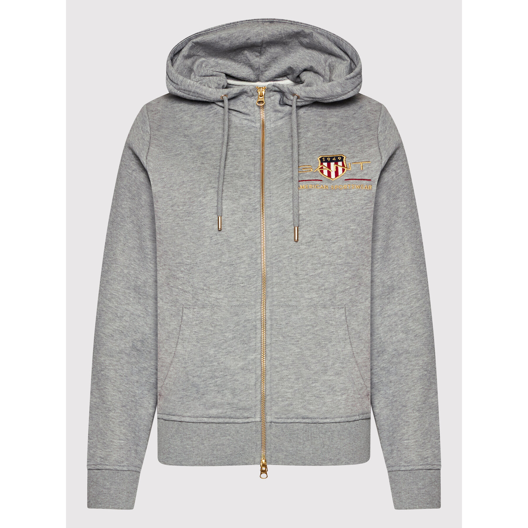 Gant Суитшърт Archive Shield 4204689 Сив Regular Fit - Pepit.bg