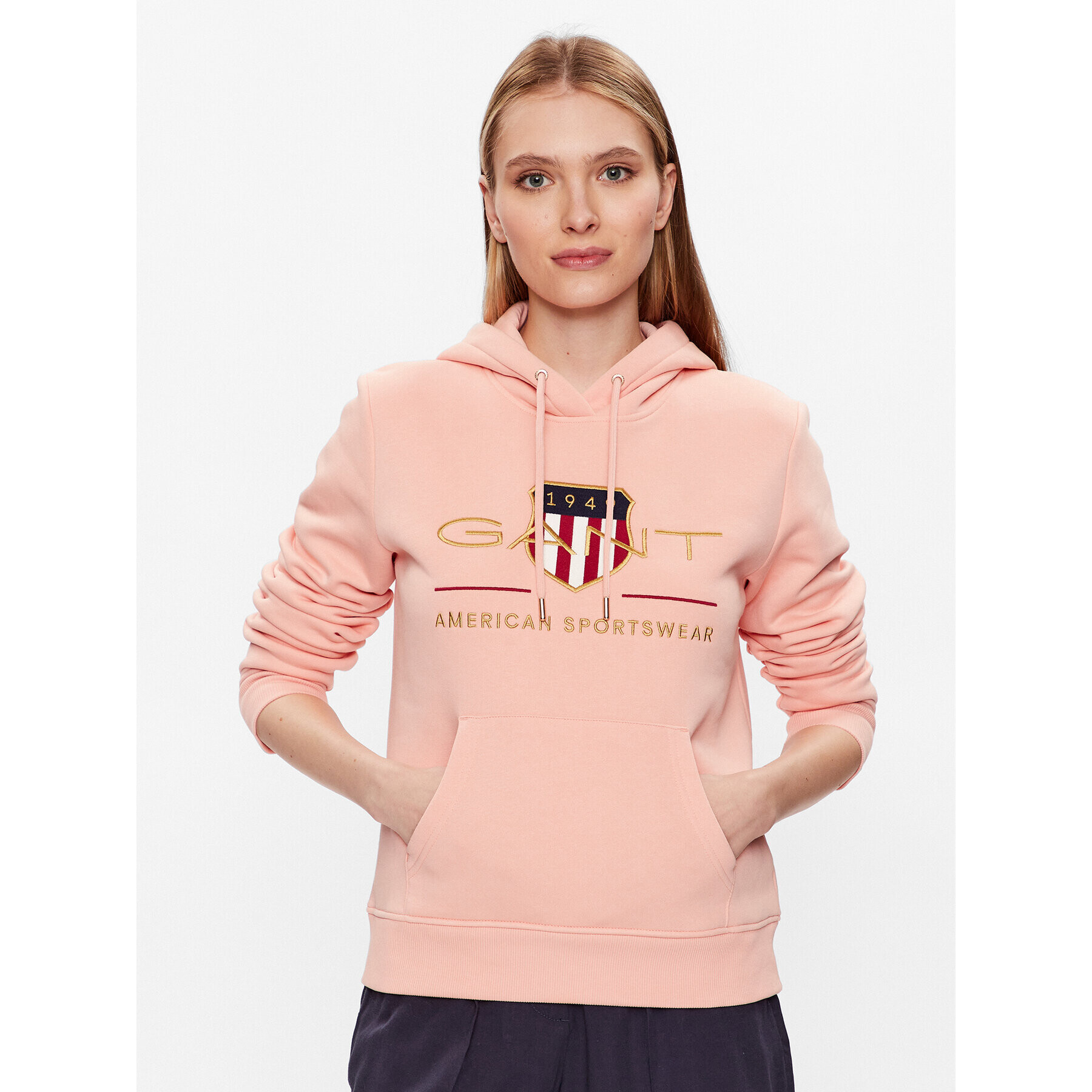 Gant Суитшърт Archive Shield 4204690 Оранжев Regular Fit - Pepit.bg
