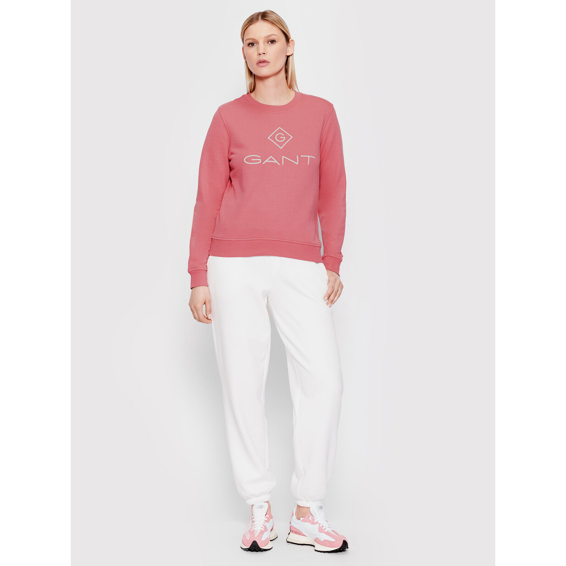 Gant Суитшърт Lock Up 4204680 Розов Regular Fit - Pepit.bg