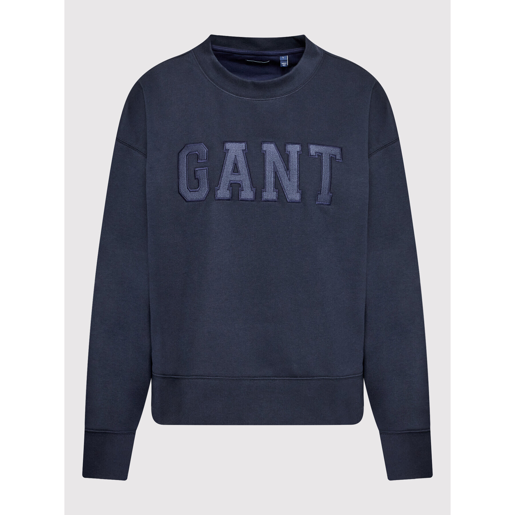 Gant Суитшърт Logo 4200641 Тъмносин Regular Fit - Pepit.bg