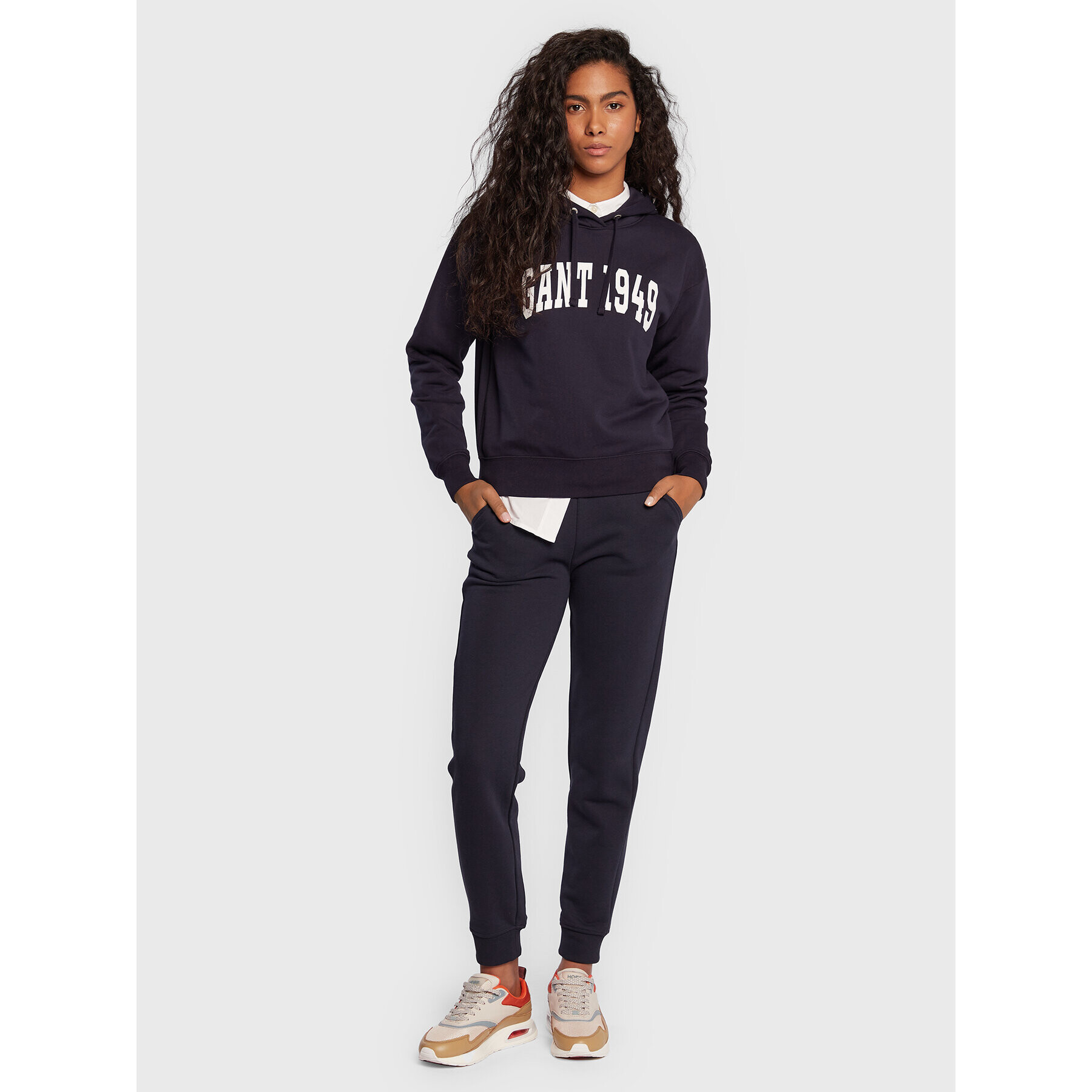 Gant Суитшърт Logo 4200661 Тъмносин Regular Fit - Pepit.bg