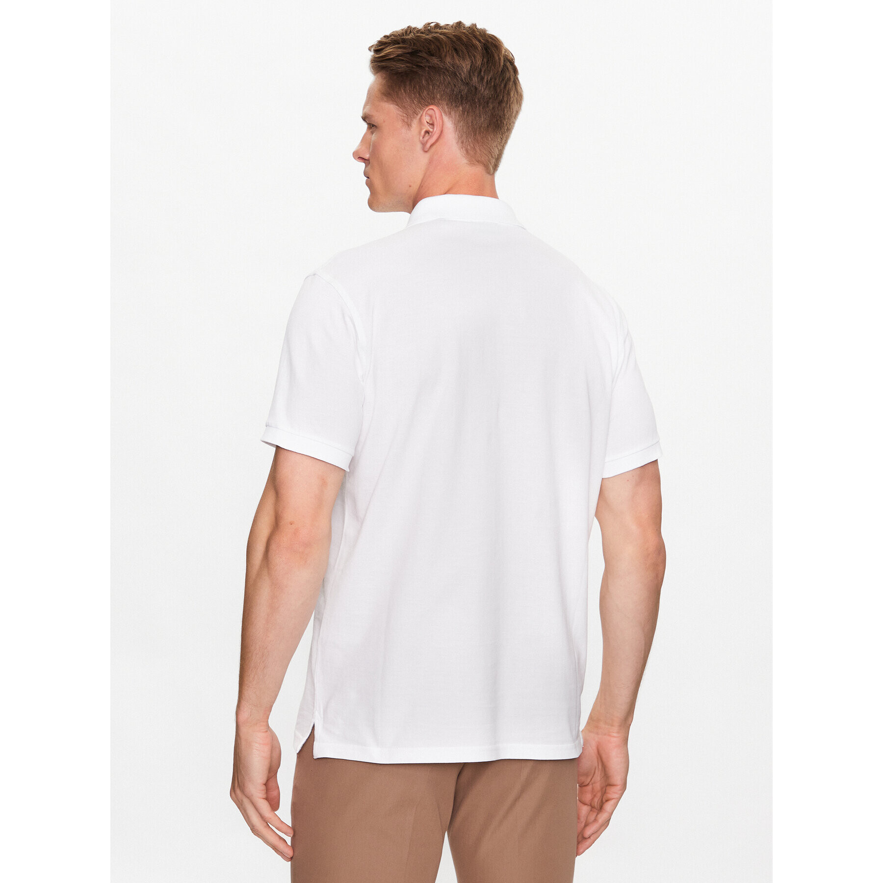 Gant Тениска с яка и копчета 2002014 Бял Regular Fit - Pepit.bg