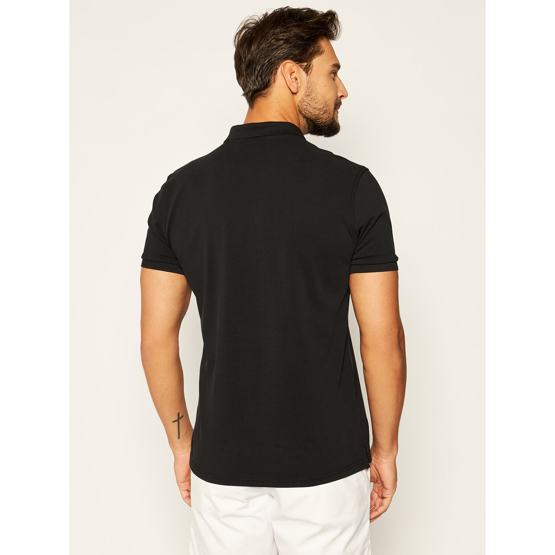 Gant Тениска с яка и копчета 2201 Черен Regular Fit - Pepit.bg