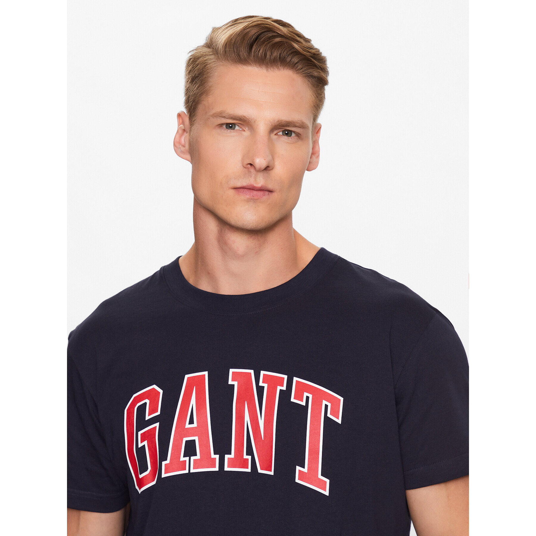 Gant Тишърт 2003181 Тъмносин Regular Fit - Pepit.bg