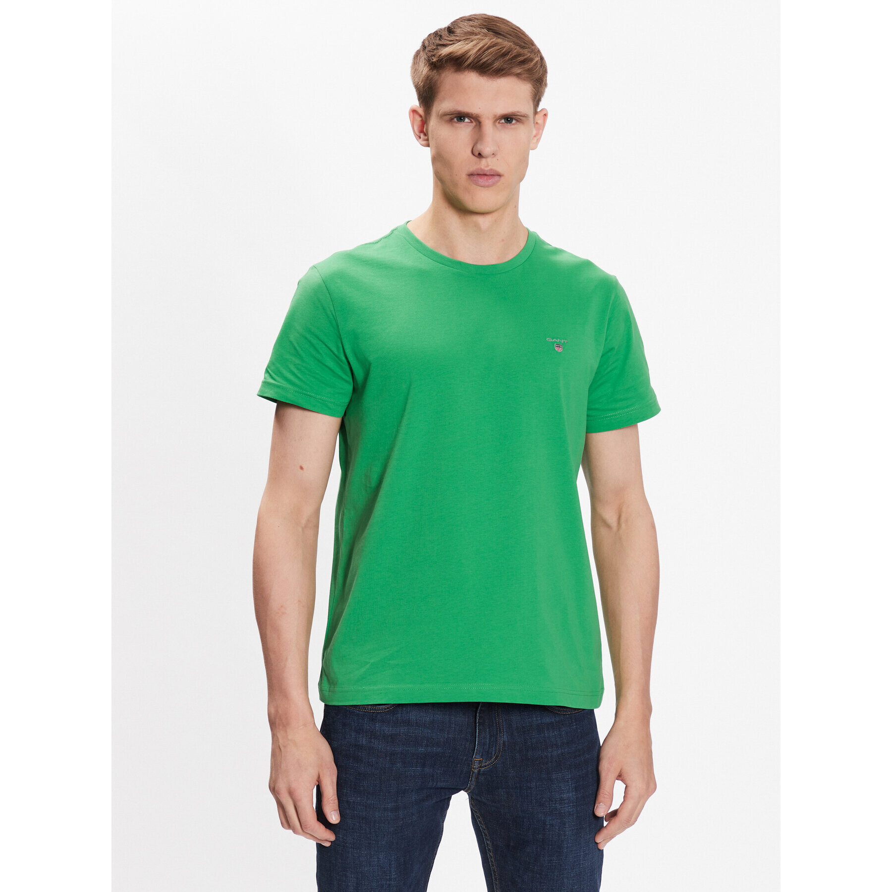 Gant Тишърт 234100 Зелен Regular Fit - Pepit.bg