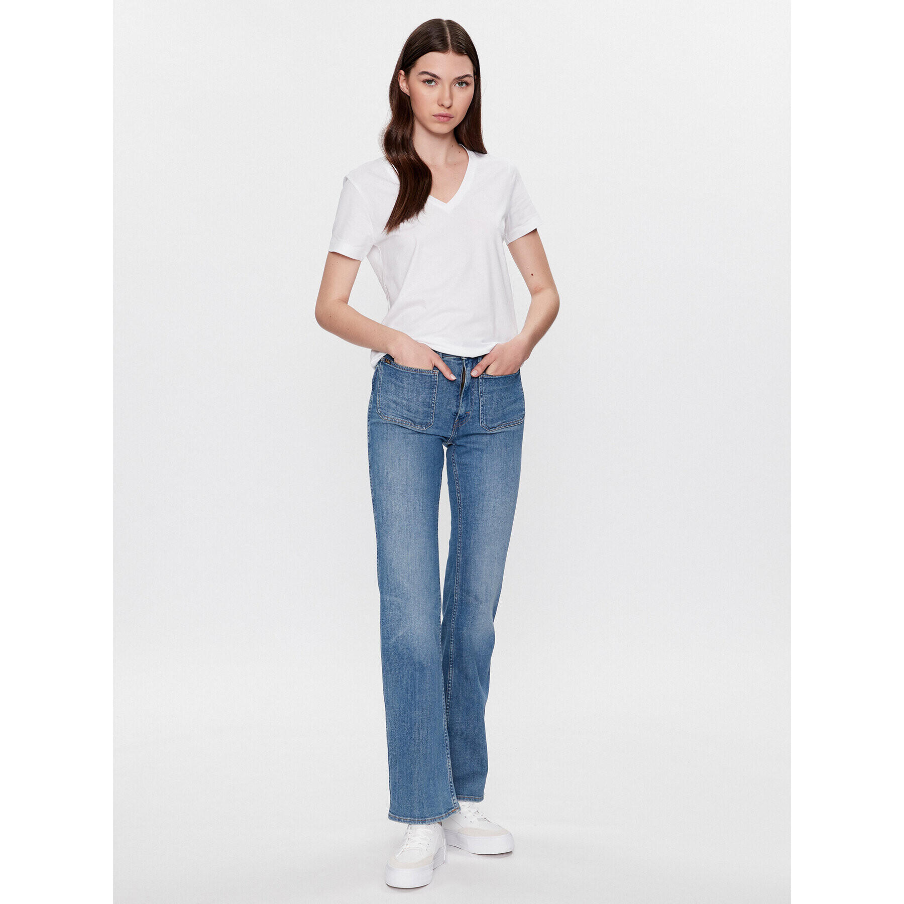 Gant Тишърт 4200440 Бял Regular Fit - Pepit.bg