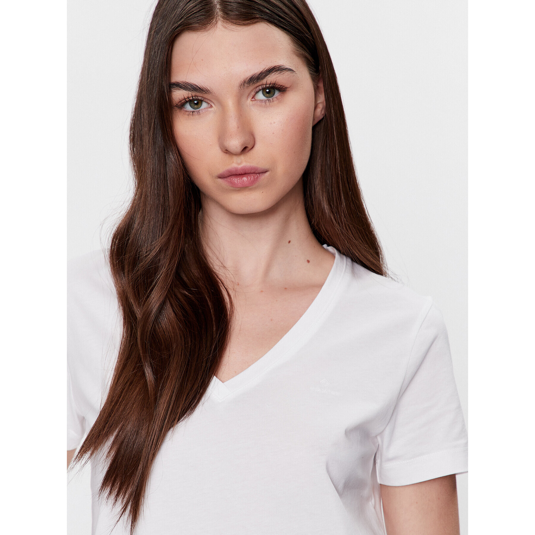 Gant Тишърт 4200440 Бял Regular Fit - Pepit.bg