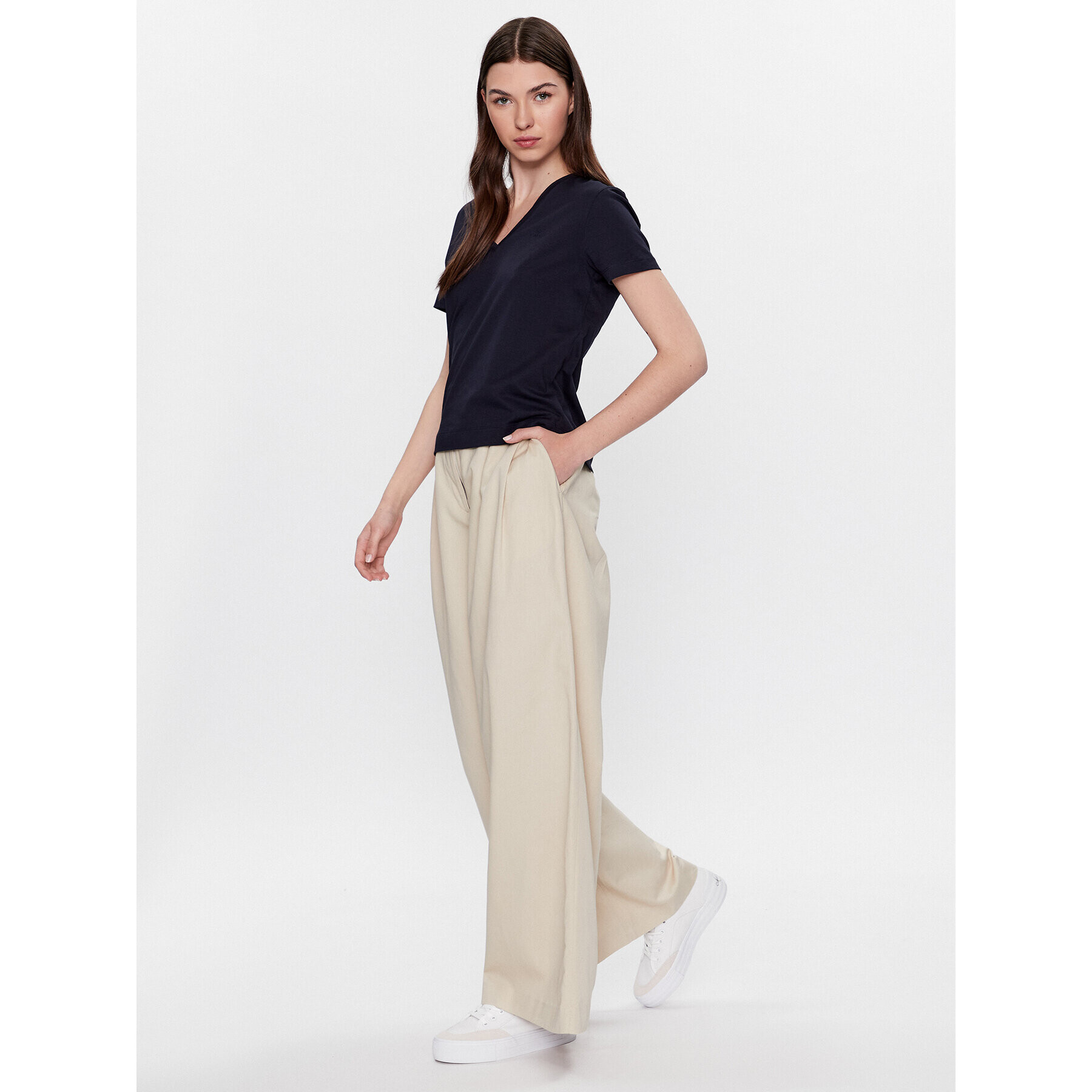 Gant Тишърт 4200440 Тъмносин Regular Fit - Pepit.bg