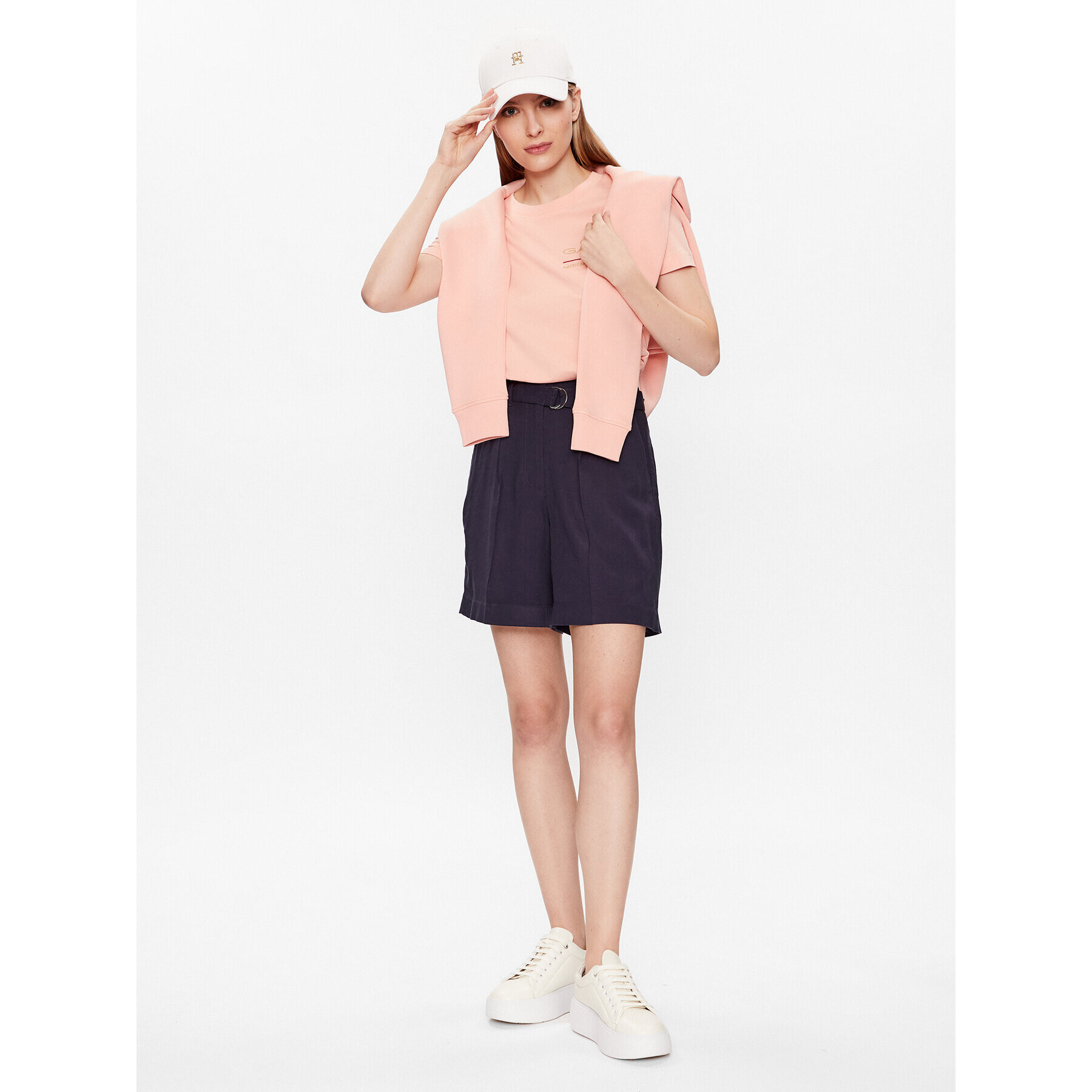 Gant Тишърт Archive Shield 4200417 Оранжев Regular Fit - Pepit.bg