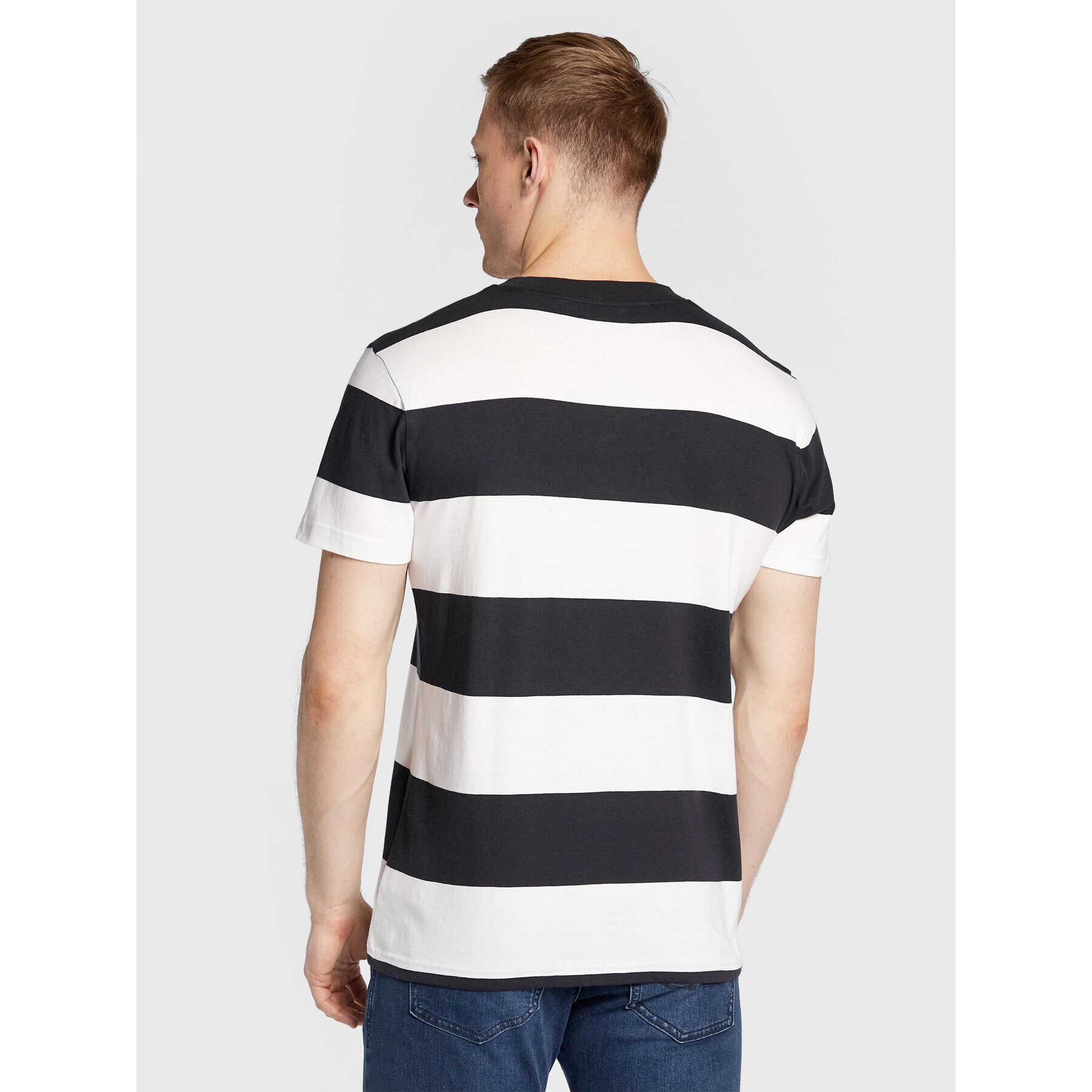 Gant Тишърт Bar Stripe Archive Shield 2003149 Тъмносин Regular Fit - Pepit.bg