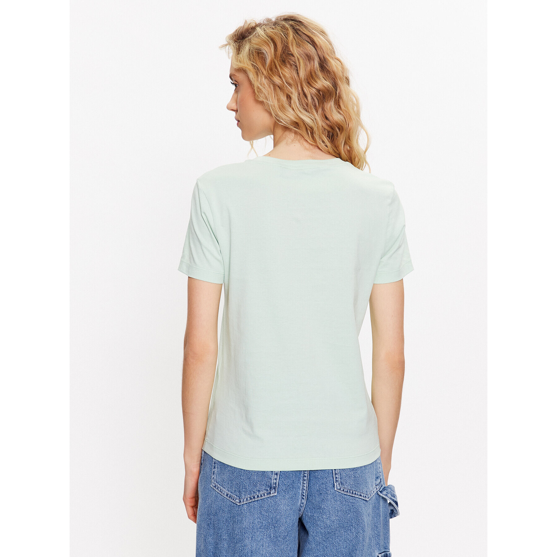 Gant Тишърт Logo 4200670 Зелен Regular Fit - Pepit.bg