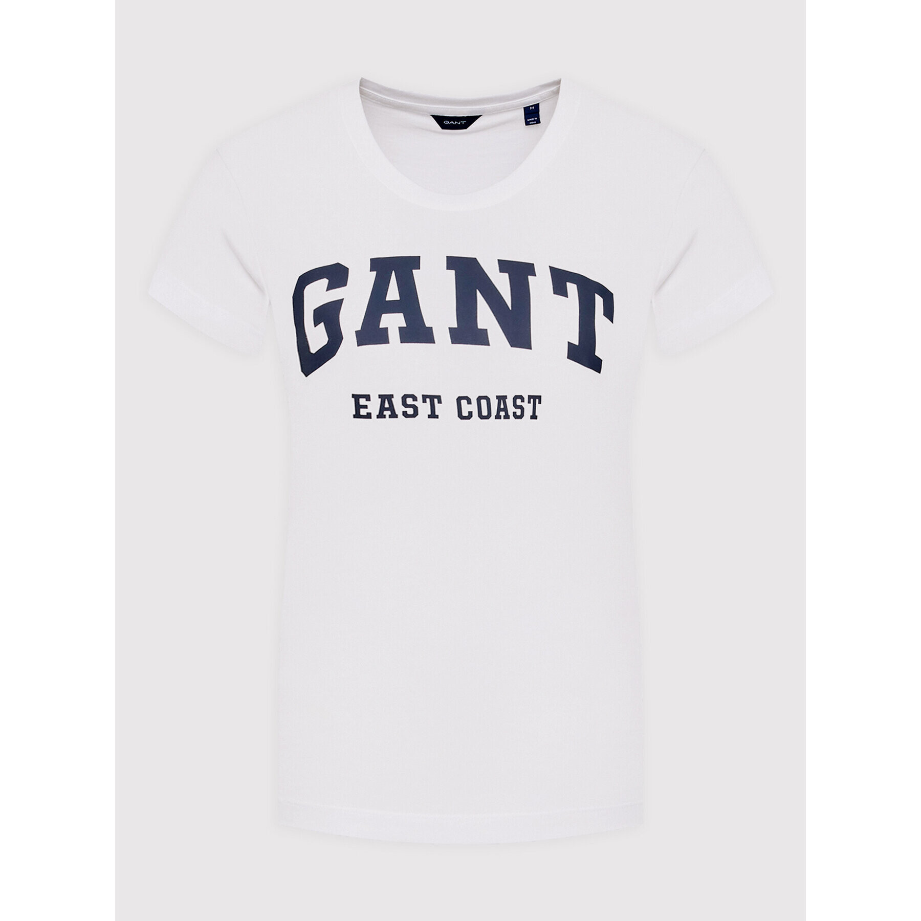 Gant Тишърт Md Ss 4200233 Бял Regular Fit - Pepit.bg