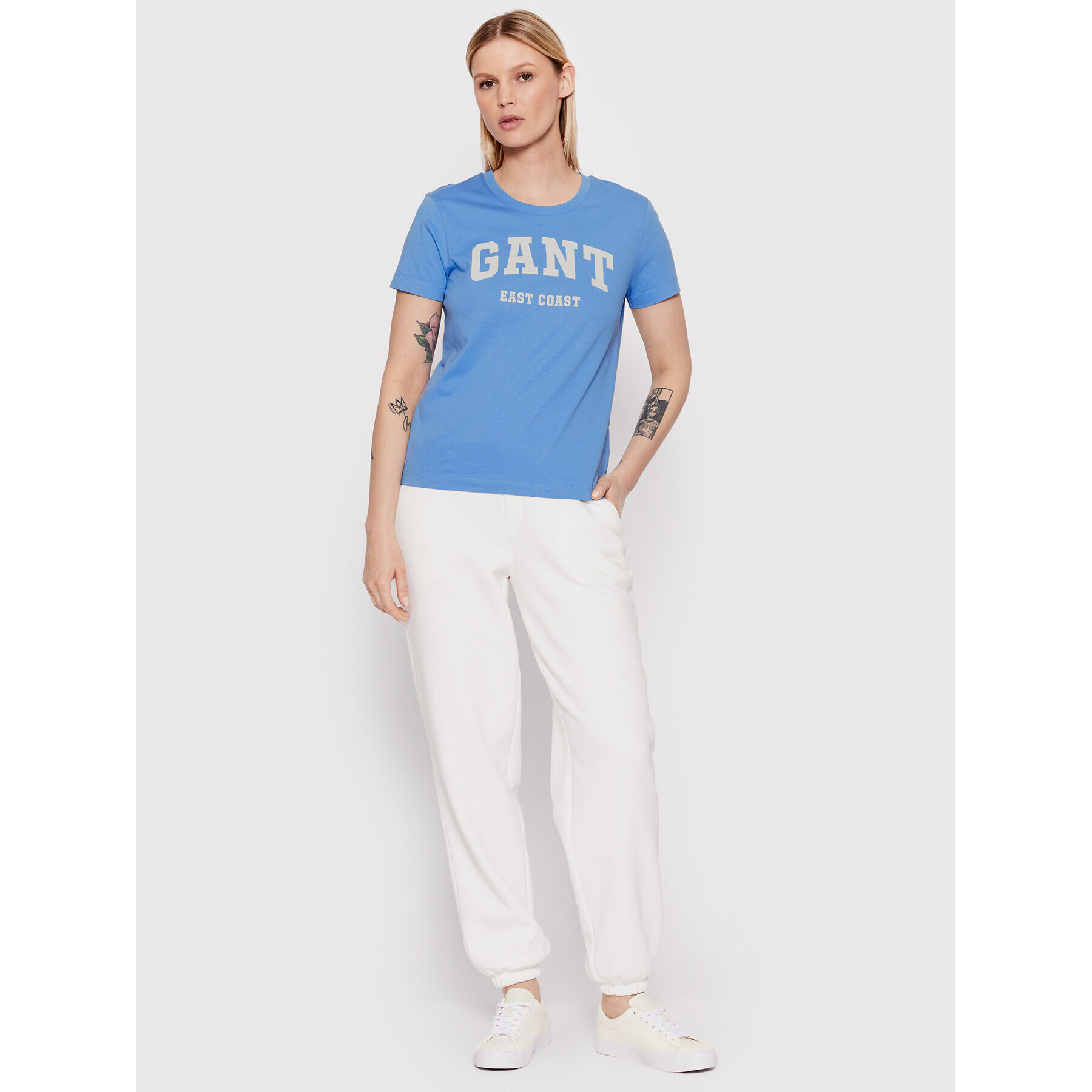 Gant Тишърт Md Ss 4200233 Син Regular Fit - Pepit.bg