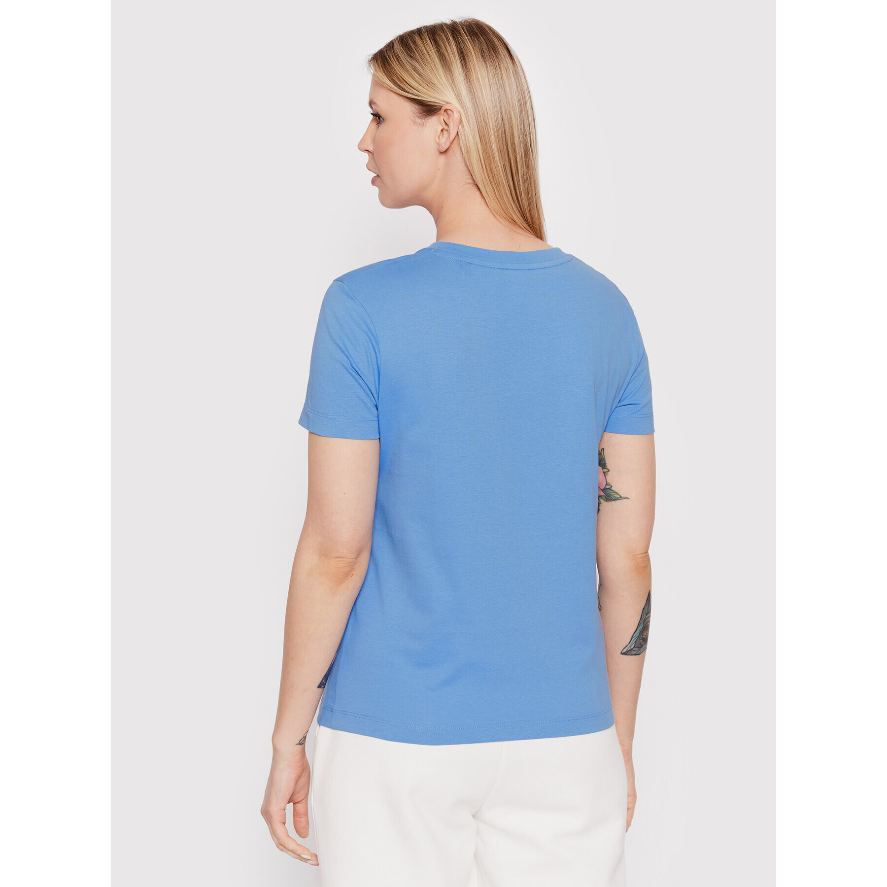 Gant Тишърт Md Ss 4200233 Син Regular Fit - Pepit.bg