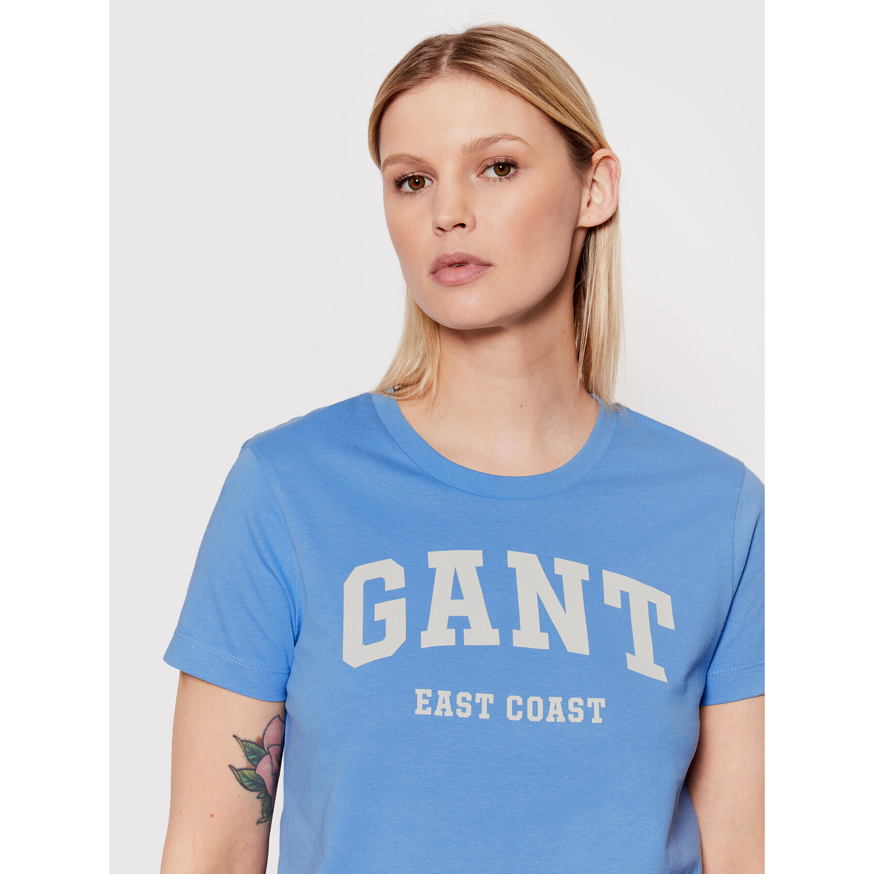 Gant Тишърт Md Ss 4200233 Син Regular Fit - Pepit.bg