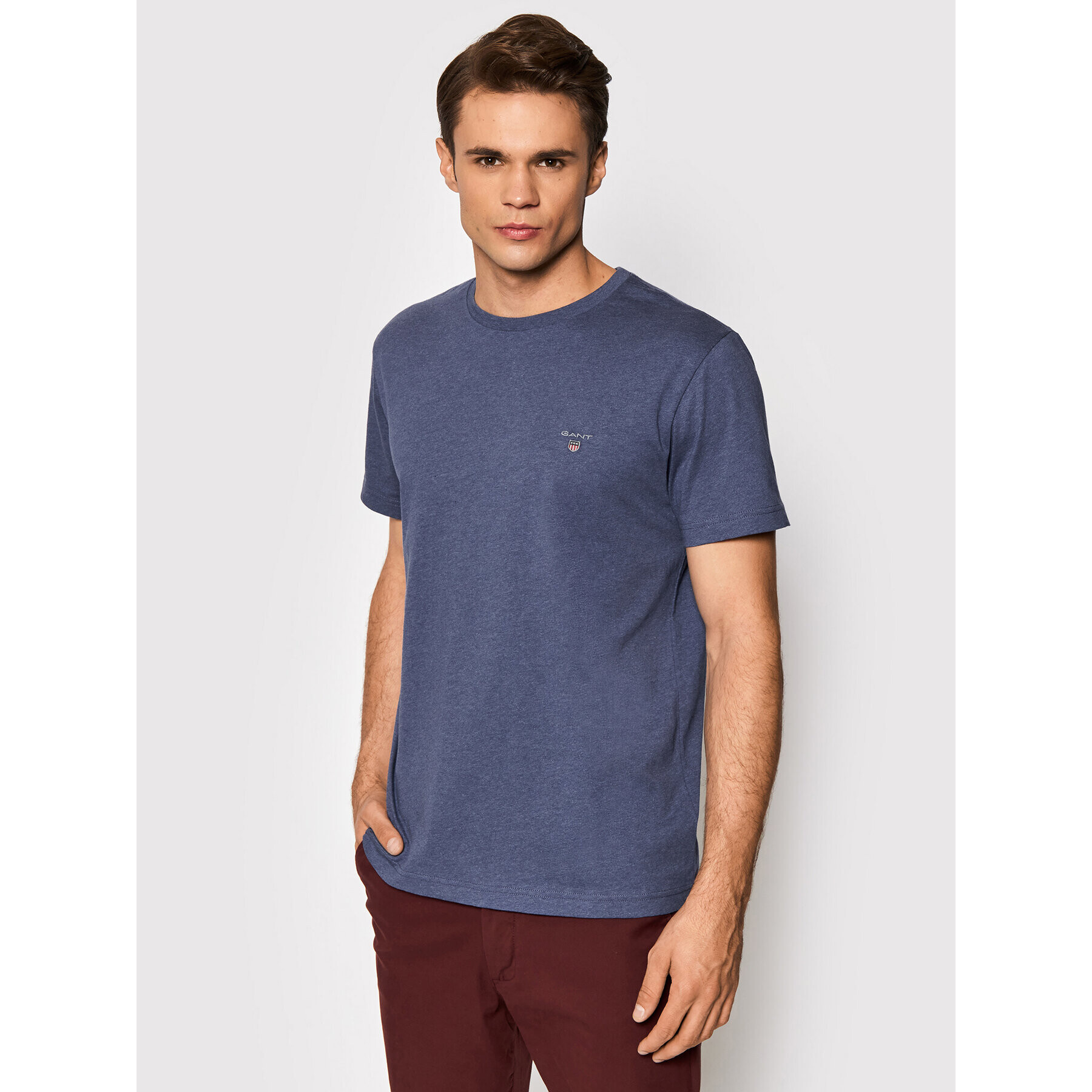 Gant Тишърт Original 234100 Тъмносин Regular Fit - Pepit.bg