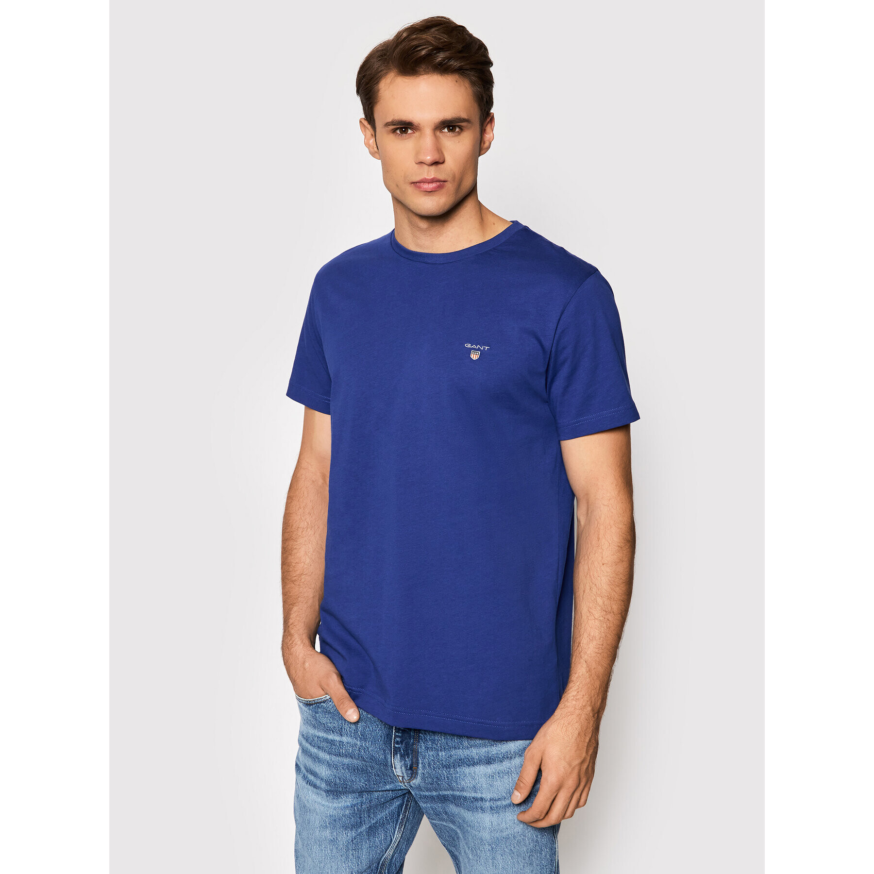 Gant Тишърт Original 234100 Тъмносин Regular Fit - Pepit.bg