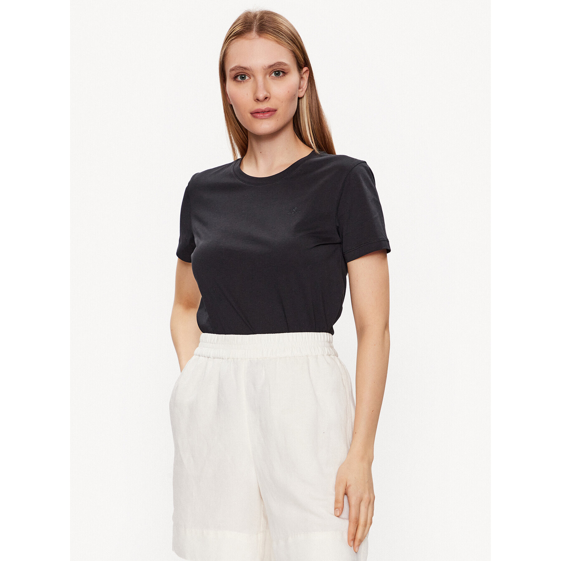Gant Тишърт Original 4200433 Черен Regular Fit - Pepit.bg