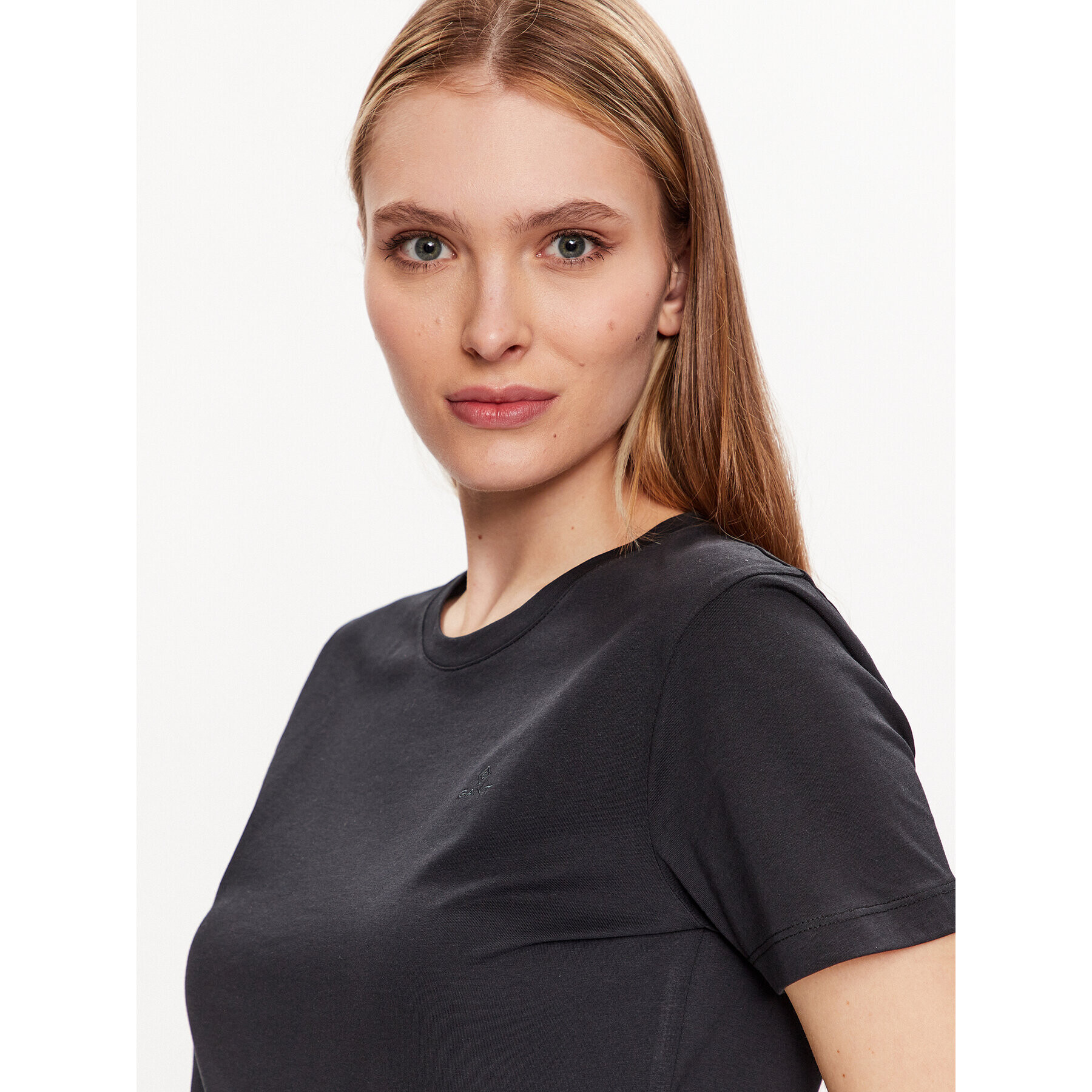 Gant Тишърт Original 4200433 Черен Regular Fit - Pepit.bg
