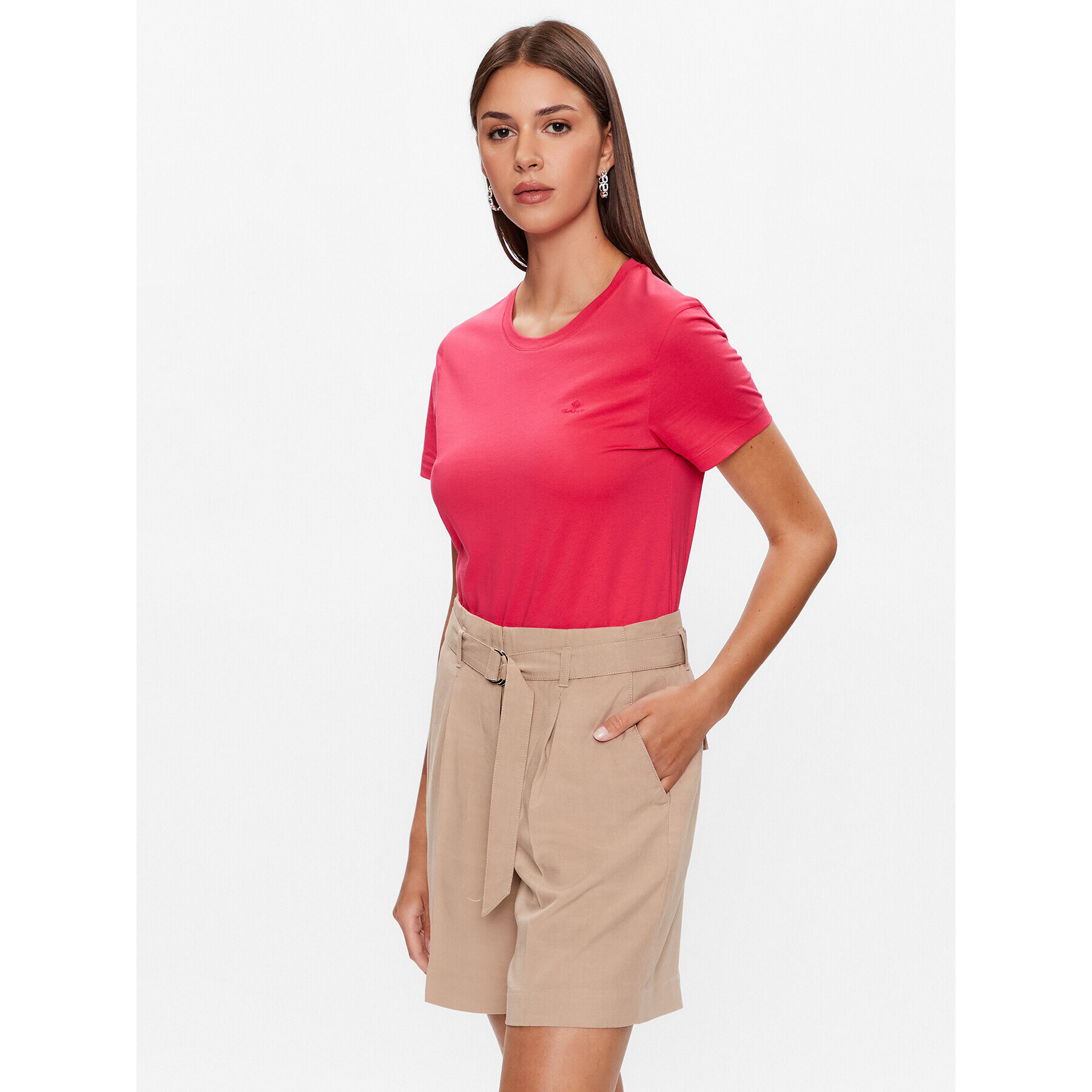 Gant Тишърт Original 4200433 Розов Regular Fit - Pepit.bg