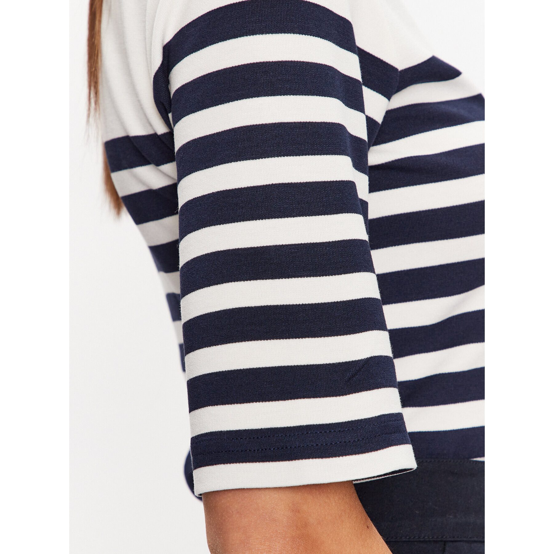 Gant Тишърт Striped 4203481 Бял Regular Fit - Pepit.bg