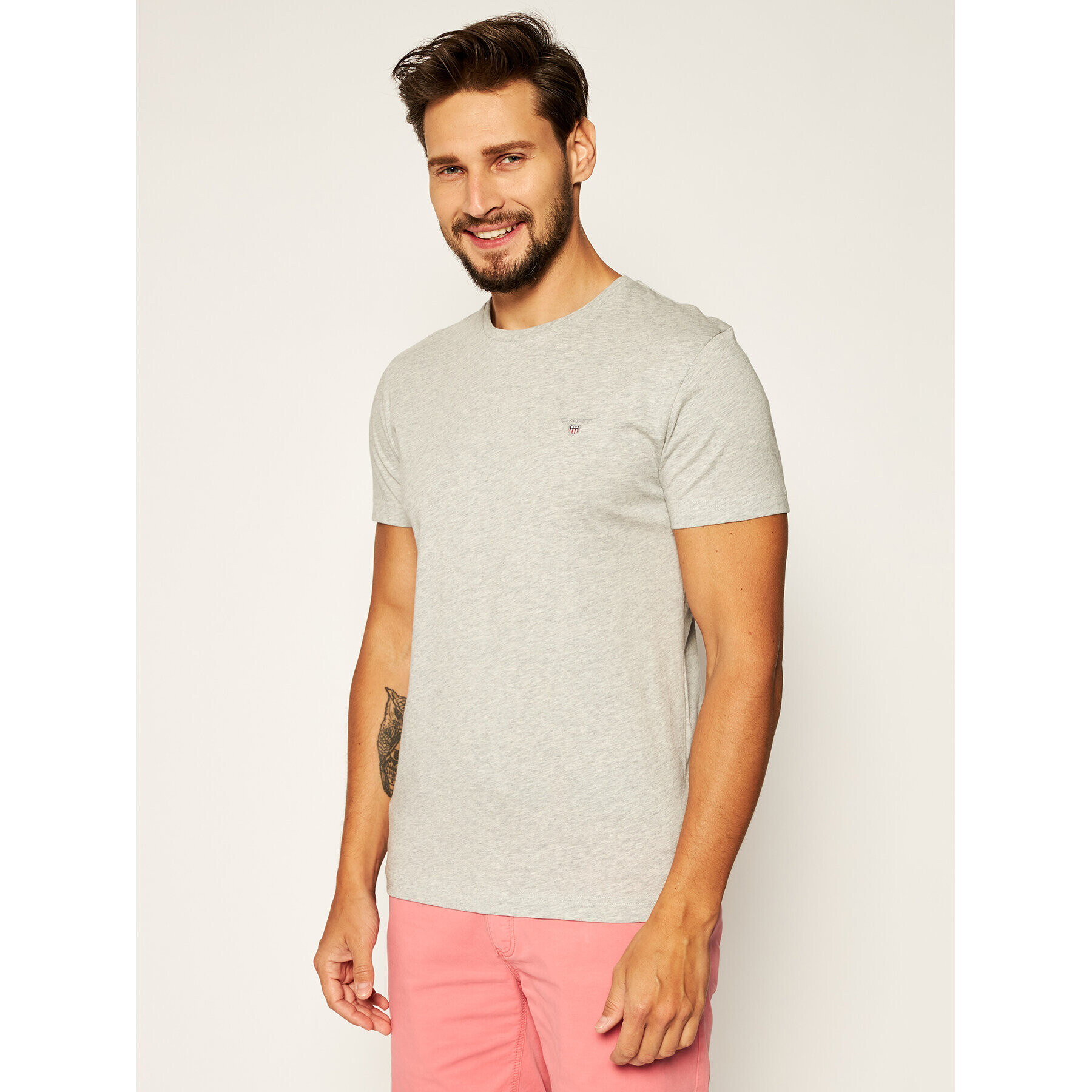 Gant Тишърт The Original 234100 Сив Regular Fit - Pepit.bg