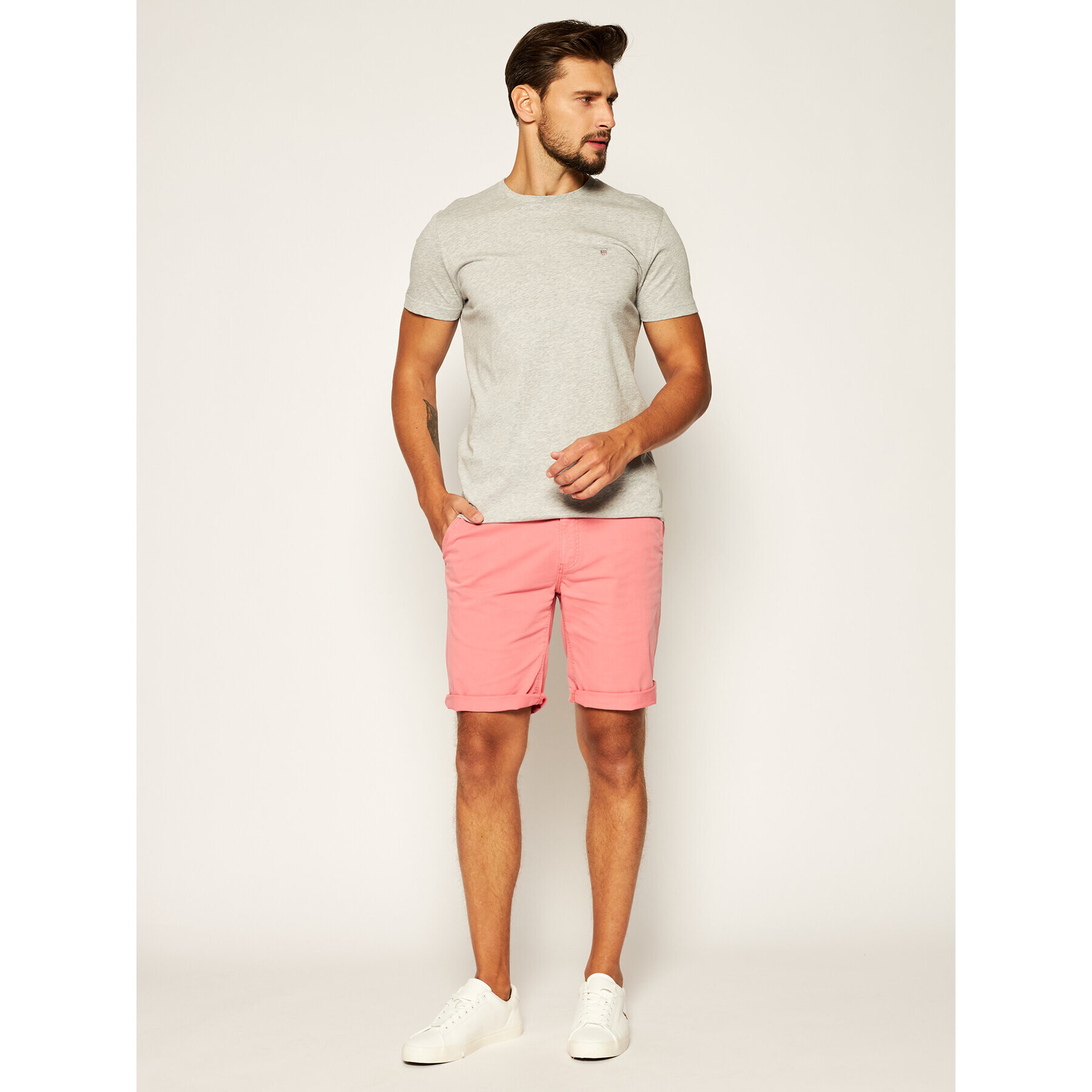 Gant Тишърт The Original 234100 Сив Regular Fit - Pepit.bg