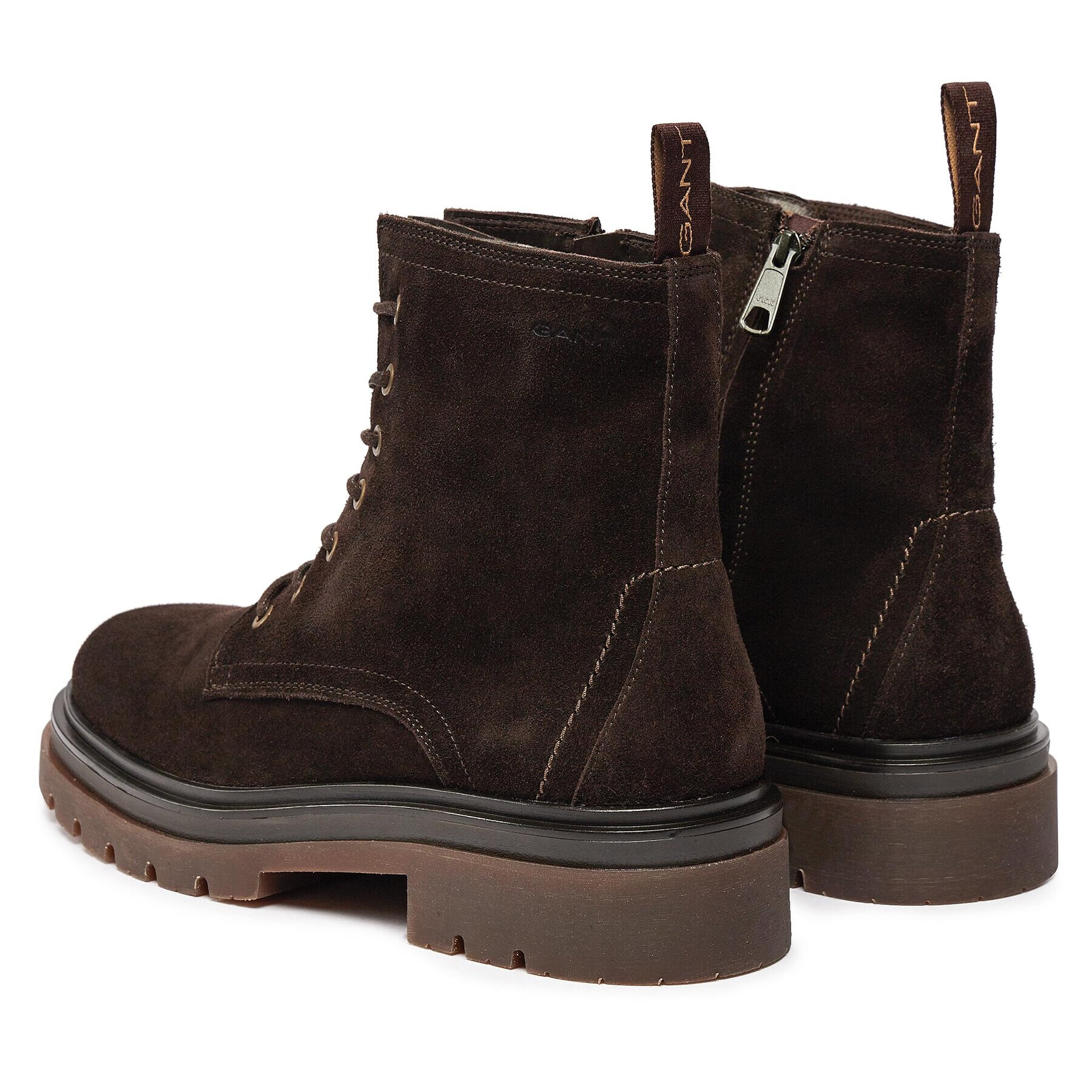 Gant Зимни обувки Ramzee Mid Lace Boot 27683423 Кафяв - Pepit.bg