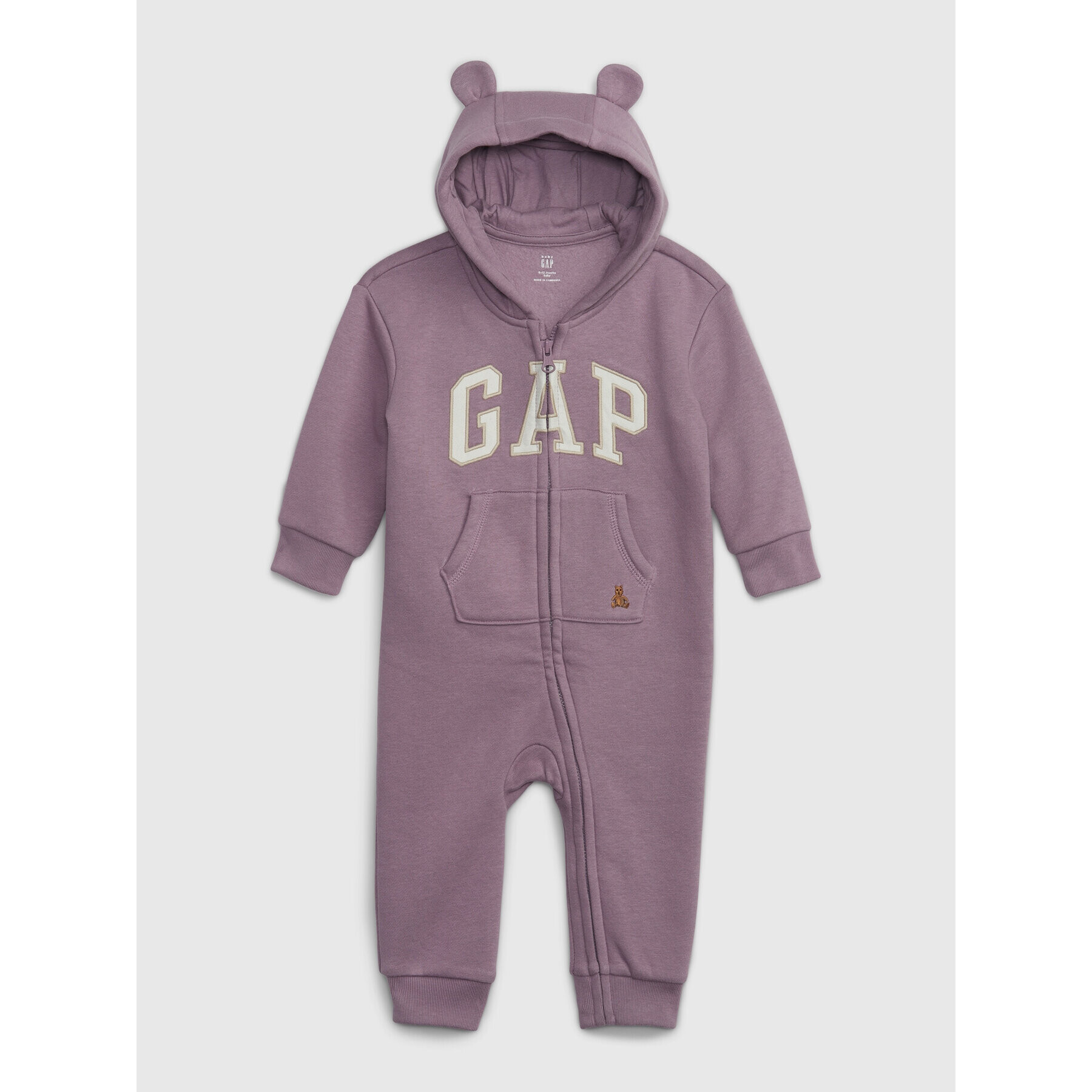 Gap Бебешки гащеризон със стъпала 784010-00 Виолетов Regular Fit - Pepit.bg