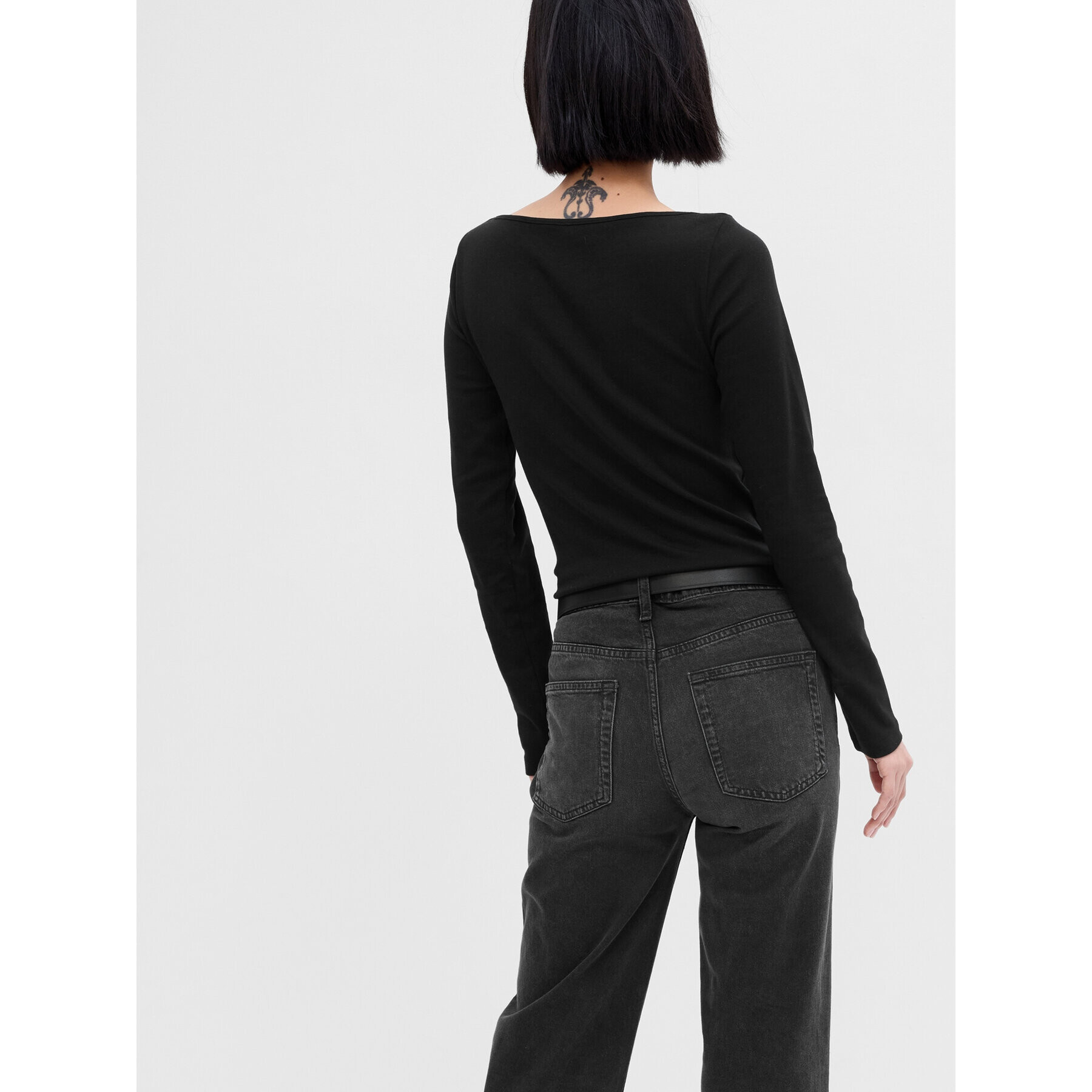 Gap Блуза 540606-04 Черен Slim Fit - Pepit.bg