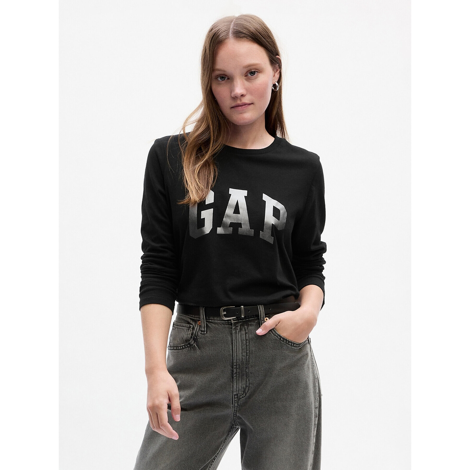 Gap Блуза 831228-02 Черен Relaxed Fit - Pepit.bg