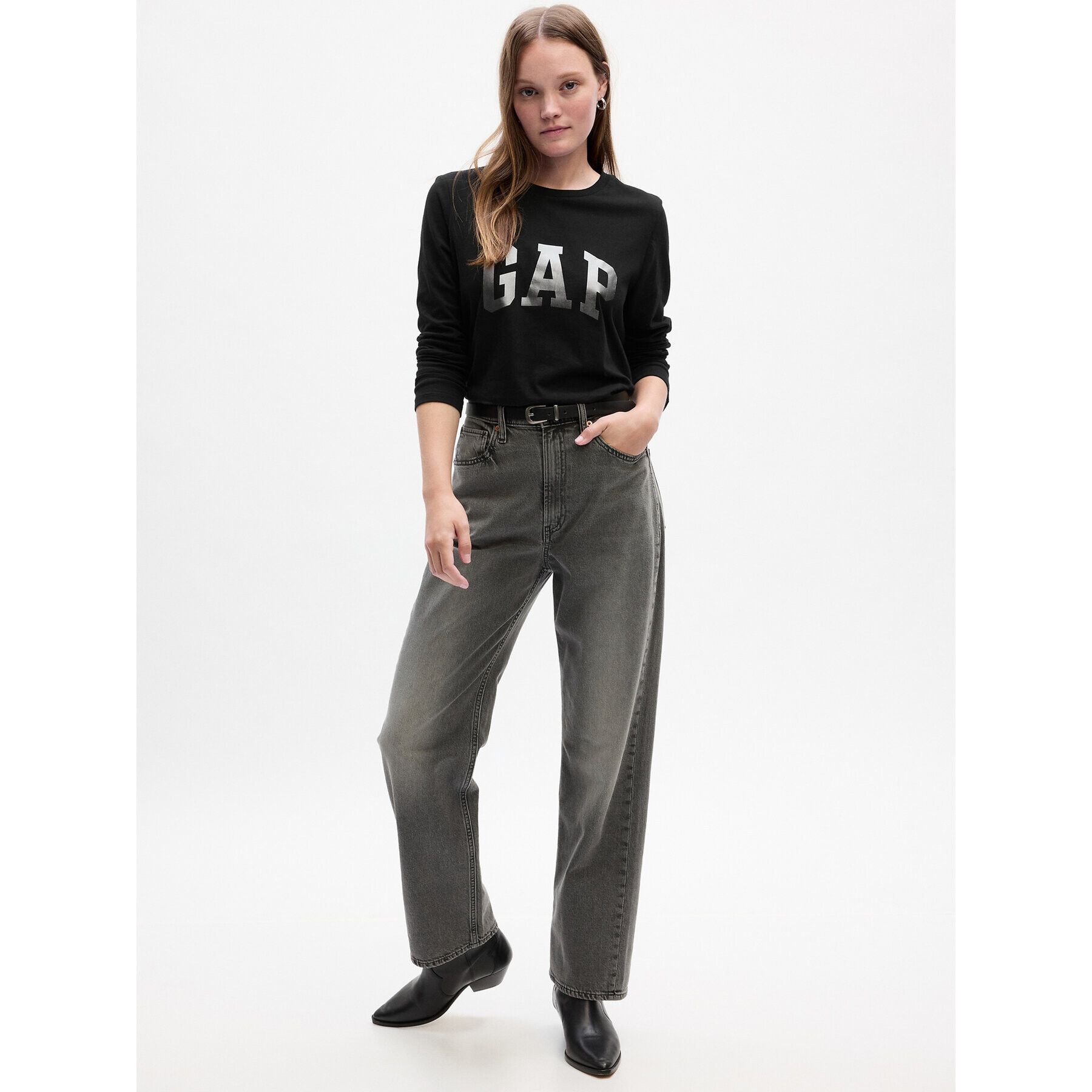 Gap Блуза 831228-02 Черен Relaxed Fit - Pepit.bg