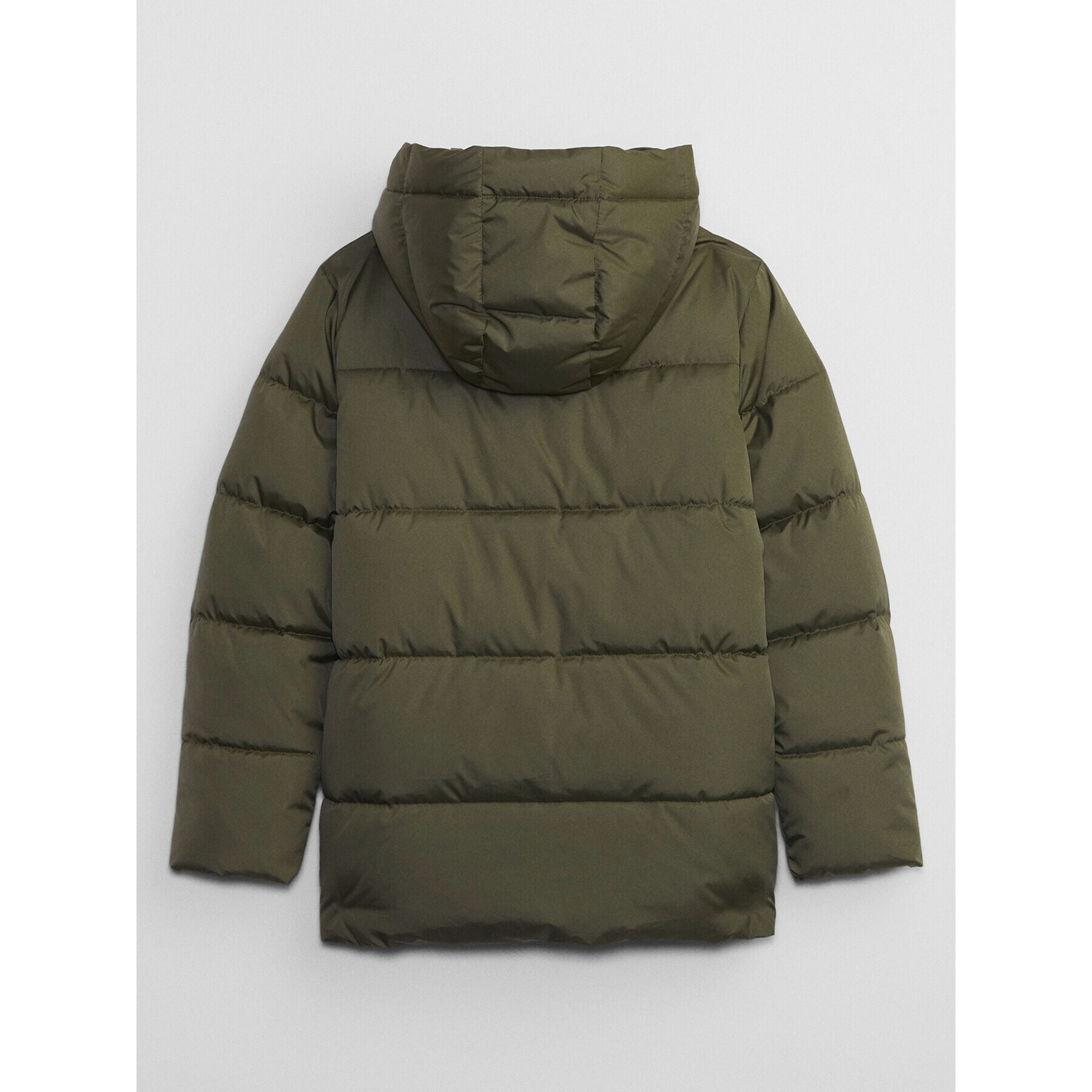 Gap Пухено яке 726307-00 Зелен Regular Fit - Pepit.bg
