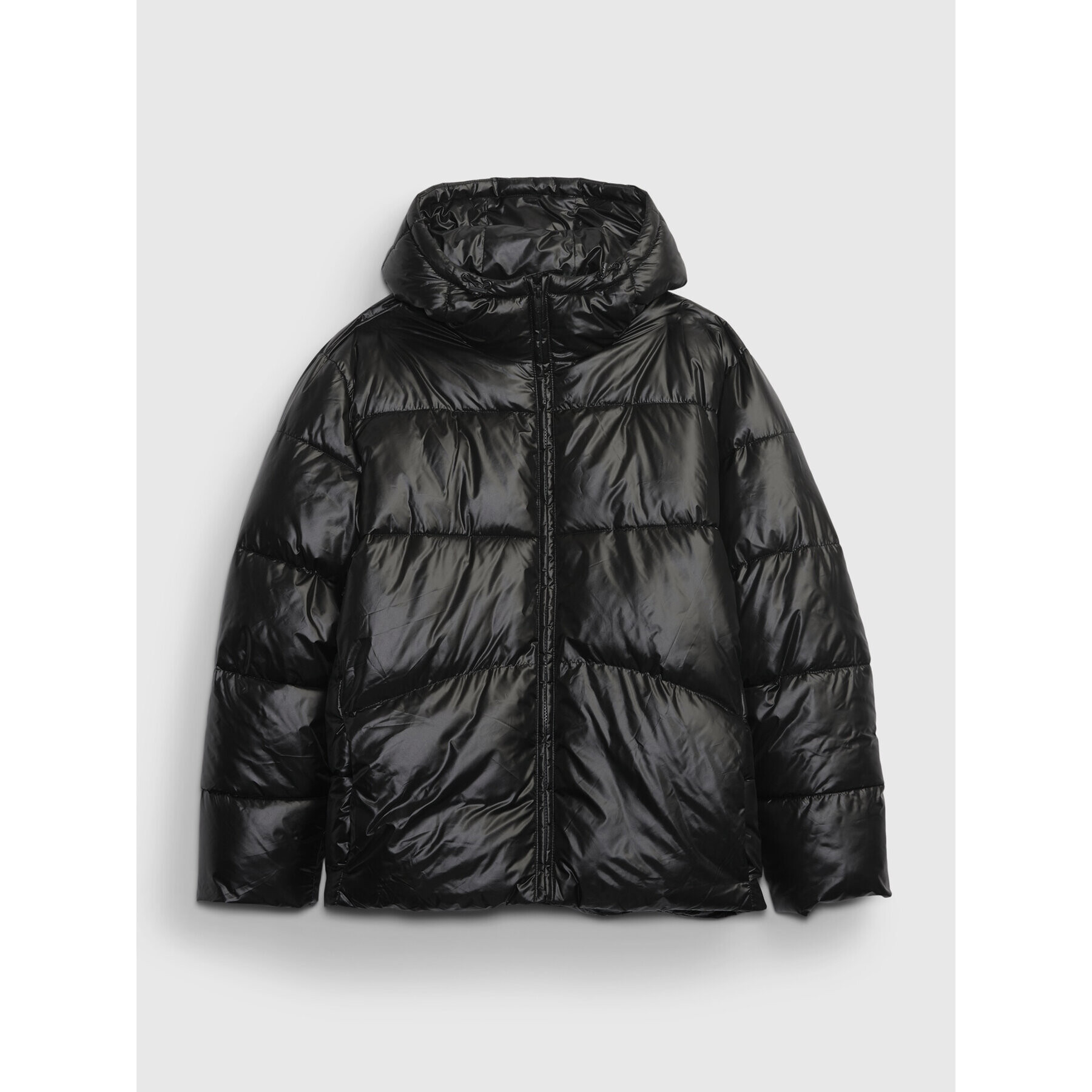 Gap Пухено яке 816437-01 Черен Regular Fit - Pepit.bg