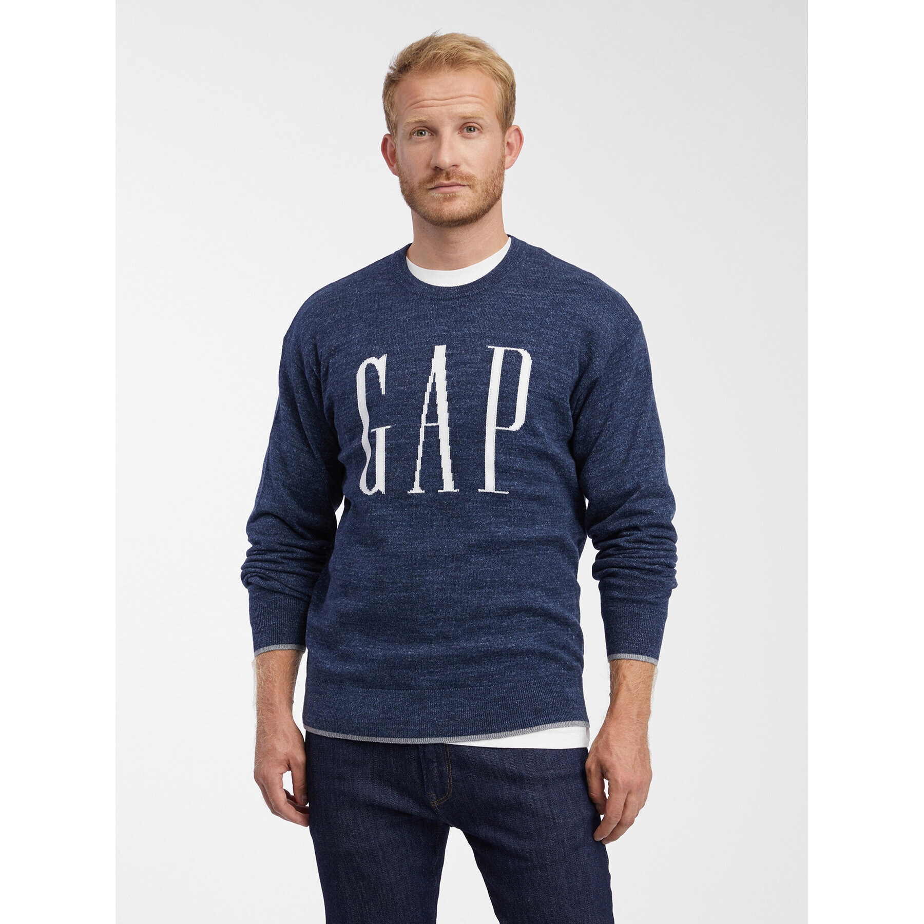 Gap Пуловер 724378-00 Тъмносин Regular Fit - Pepit.bg