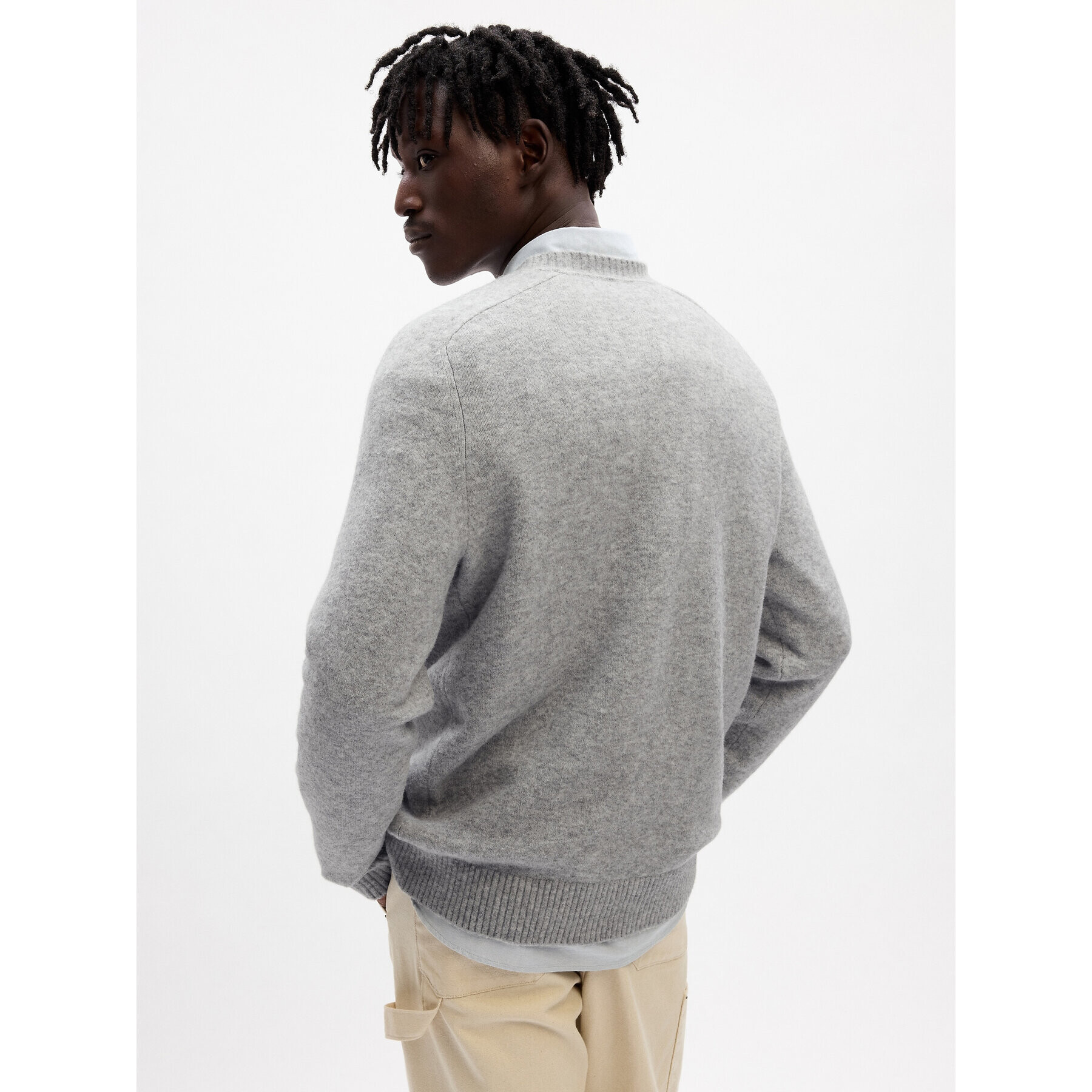 Gap Пуловер 787102-01 Сив Regular Fit - Pepit.bg