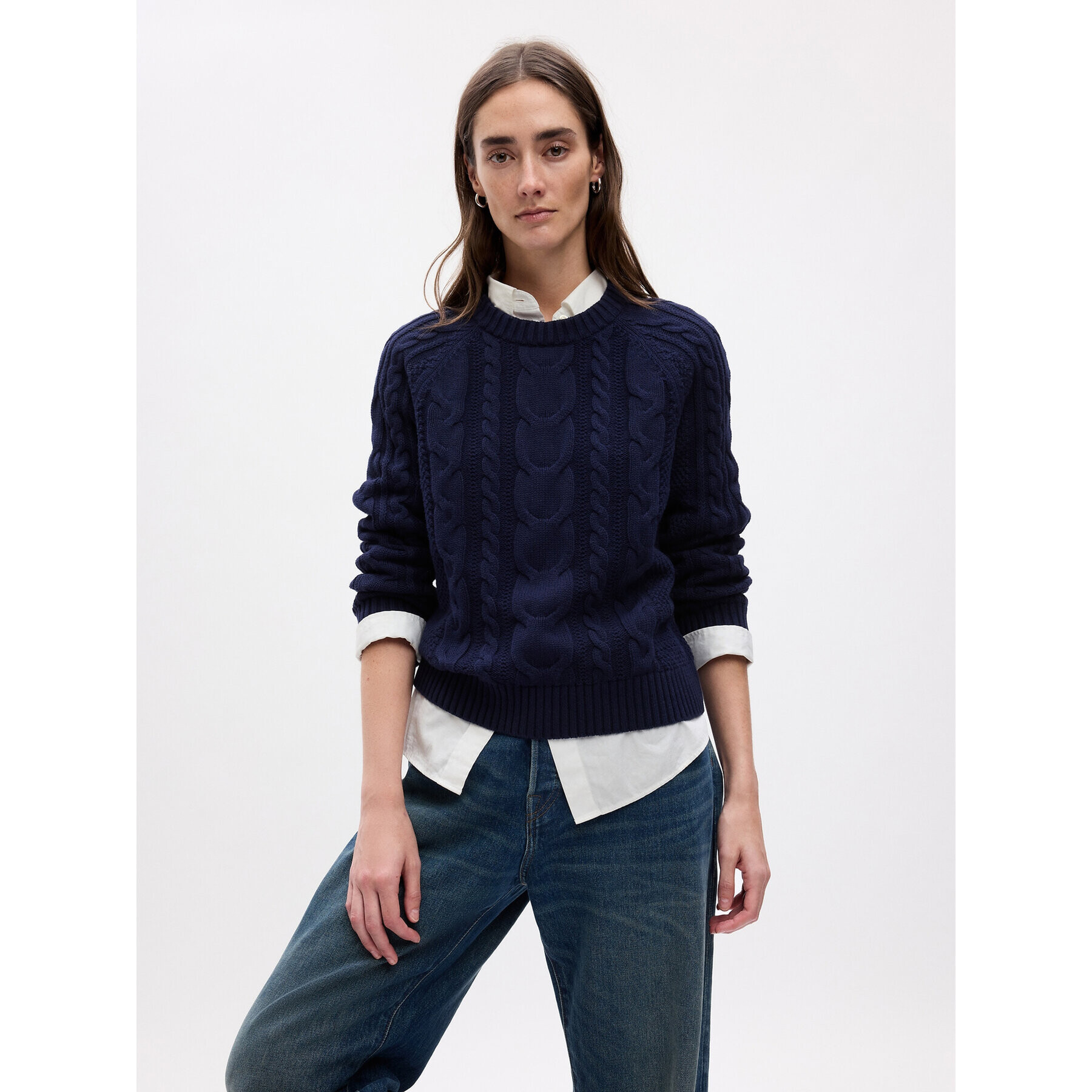 Gap Пуловер 815140-03 Тъмносин Regular Fit - Pepit.bg