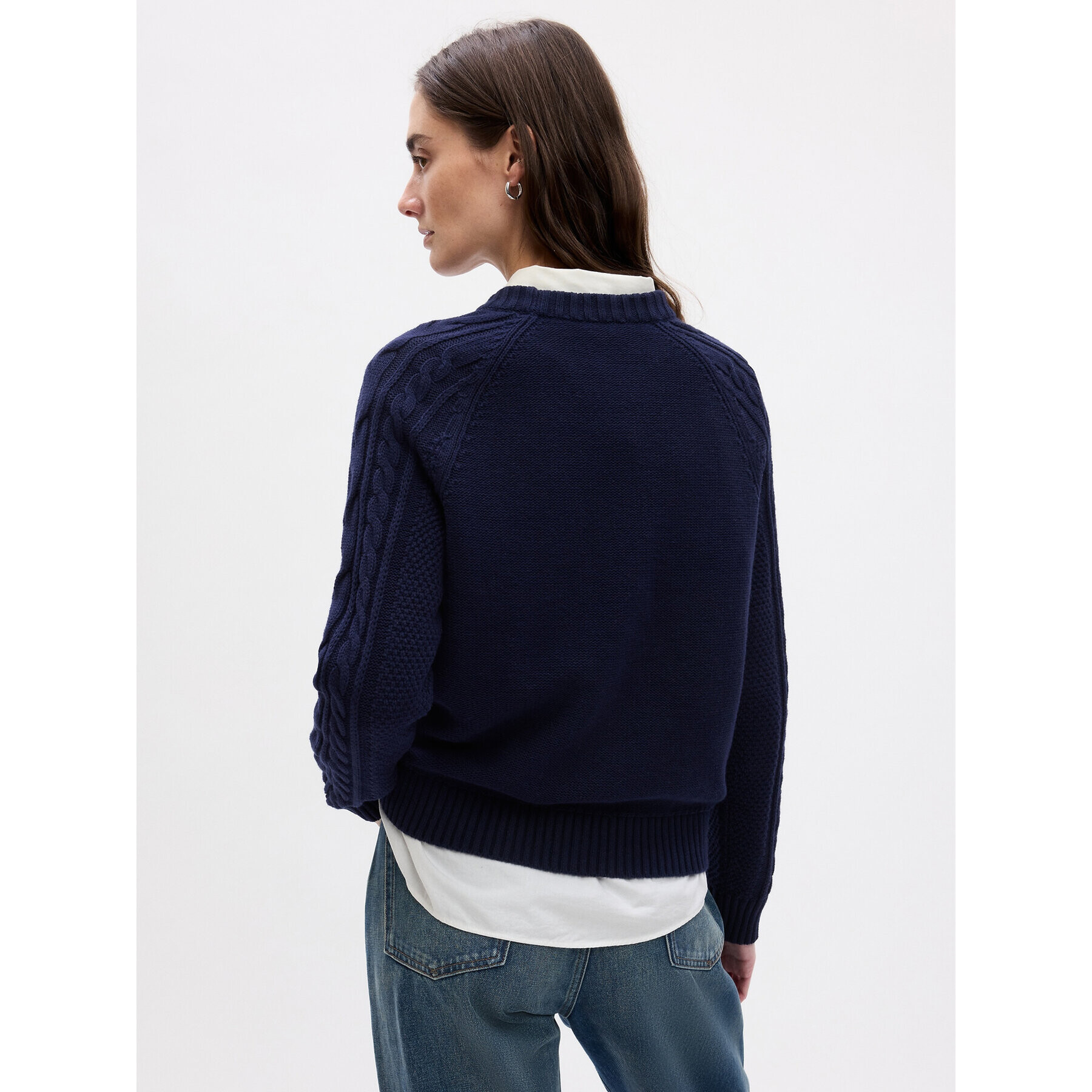 Gap Пуловер 815140-03 Тъмносин Regular Fit - Pepit.bg