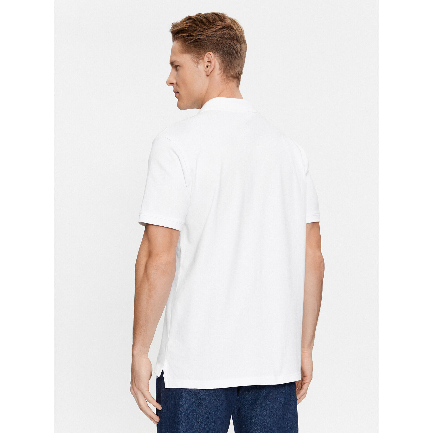 Gap Тениска с яка и копчета 586306-05 Бял Regular Fit - Pepit.bg