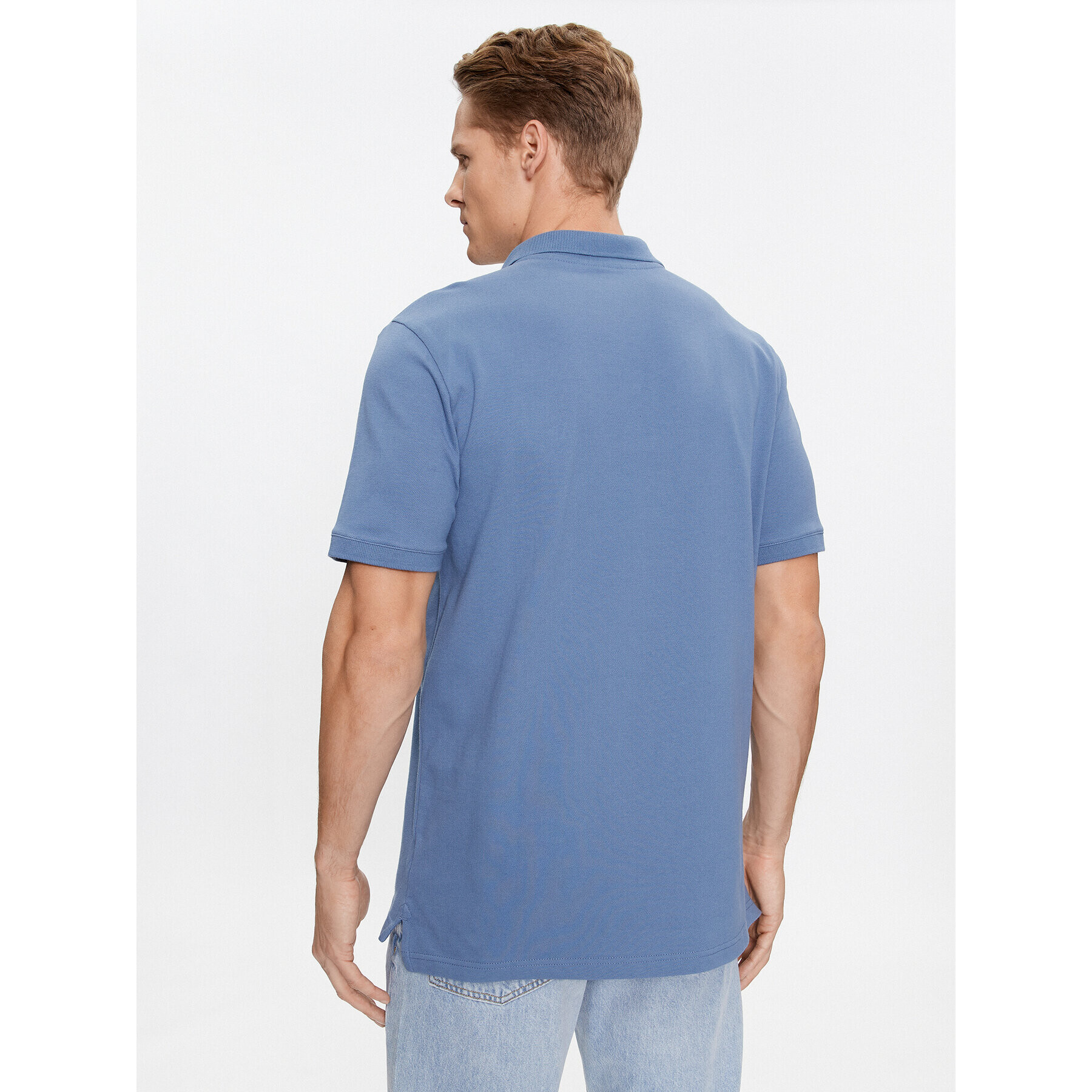 Gap Тениска с яка и копчета 586306-11 Син Regular Fit - Pepit.bg