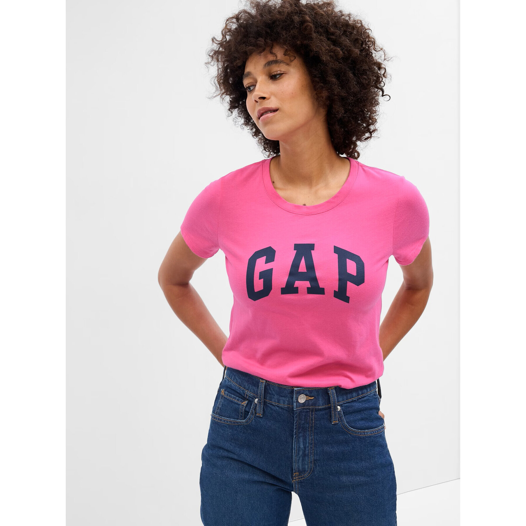 Gap Тишърт 268820-89 Розов Regular Fit - Pepit.bg