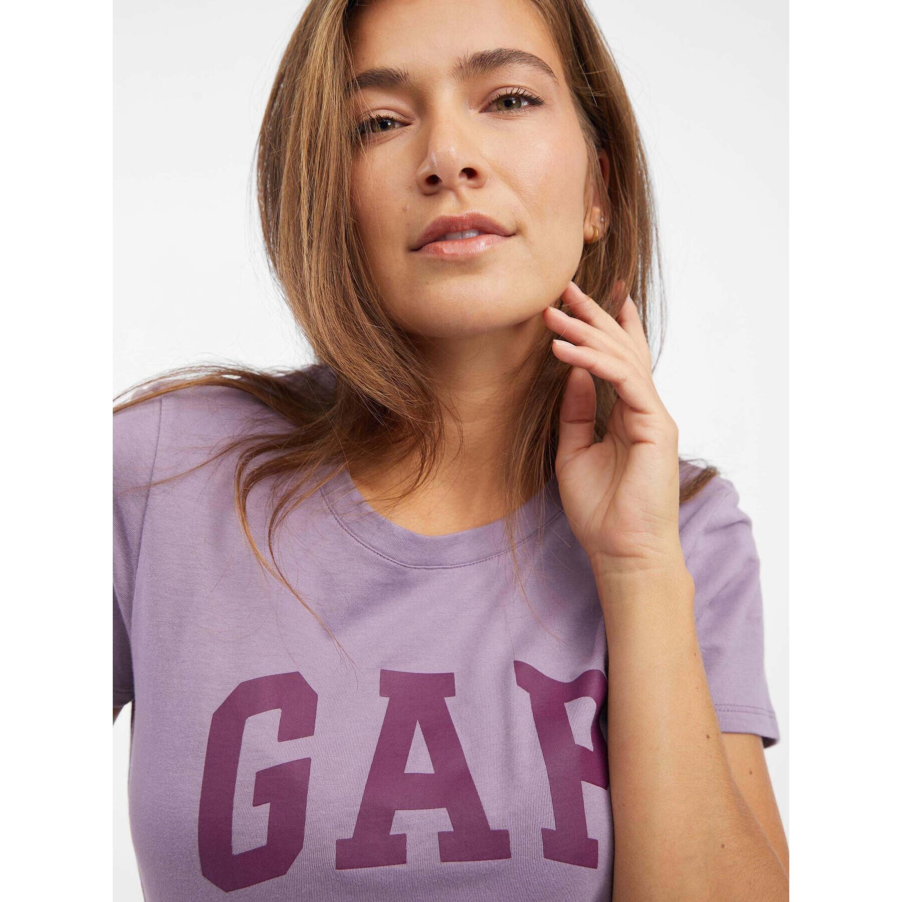 Gap Тишърт 268820-90 Виолетов Regular Fit - Pepit.bg
