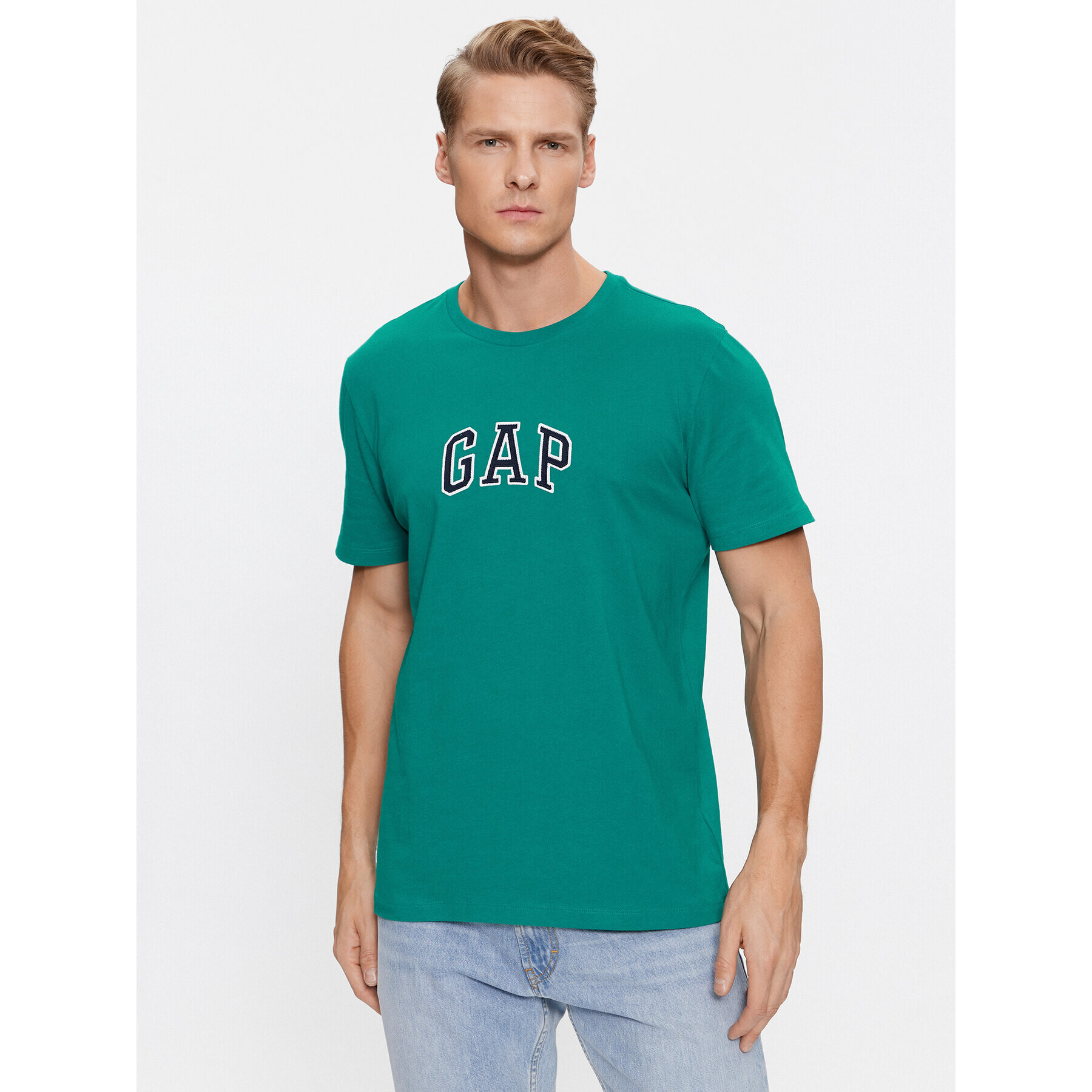 Gap Тишърт 570044-04 Зелен Regular Fit - Pepit.bg