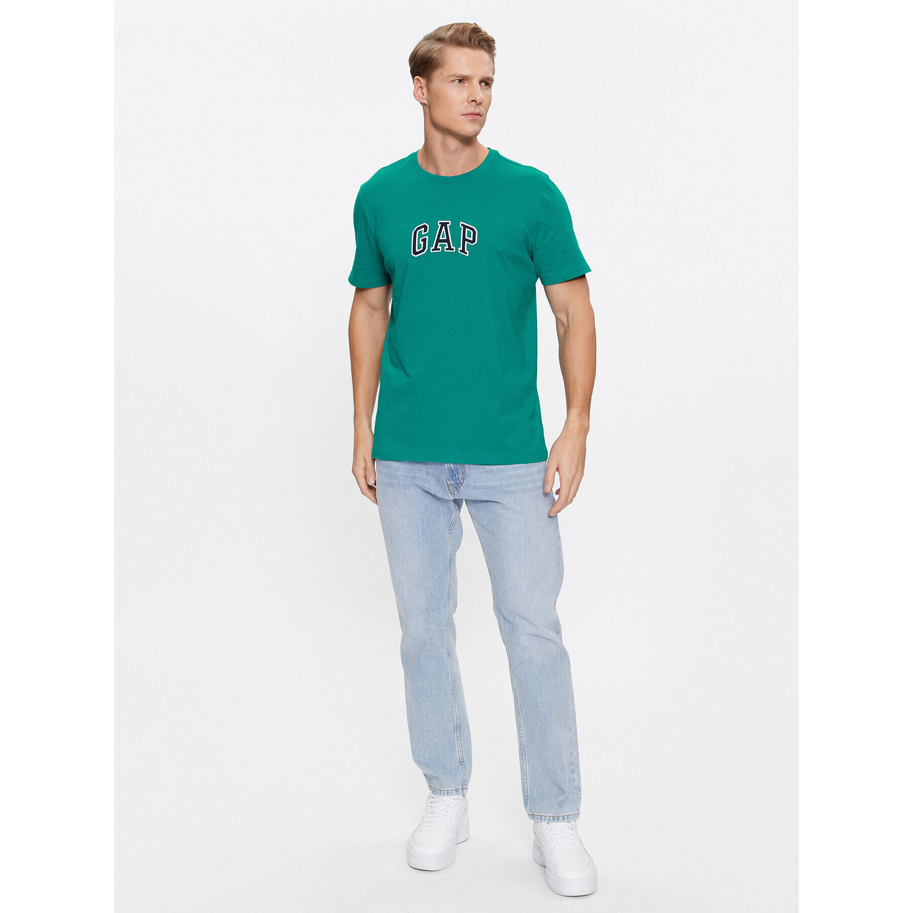 Gap Тишърт 570044-04 Зелен Regular Fit - Pepit.bg