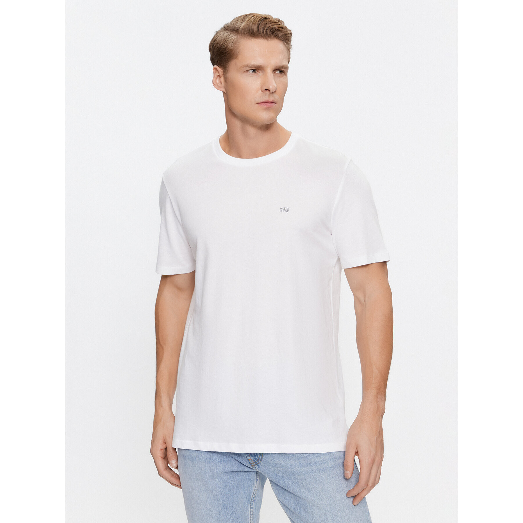 Gap Тишърт 753766-01 Бял Regular Fit - Pepit.bg