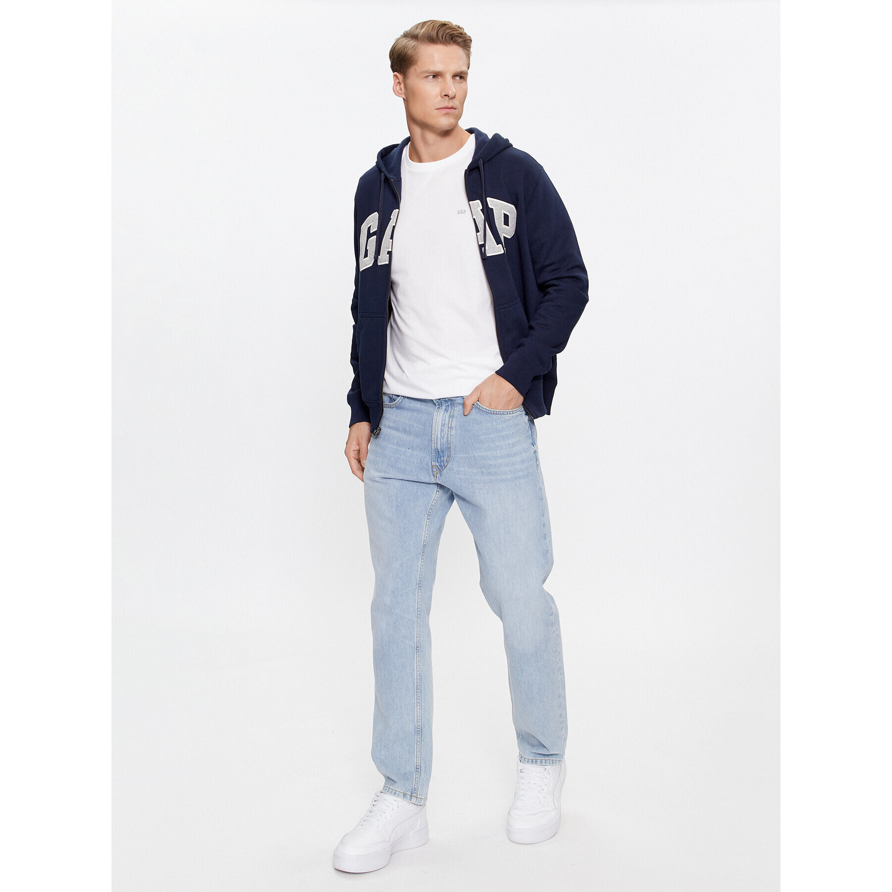 Gap Тишърт 753766-01 Бял Regular Fit - Pepit.bg