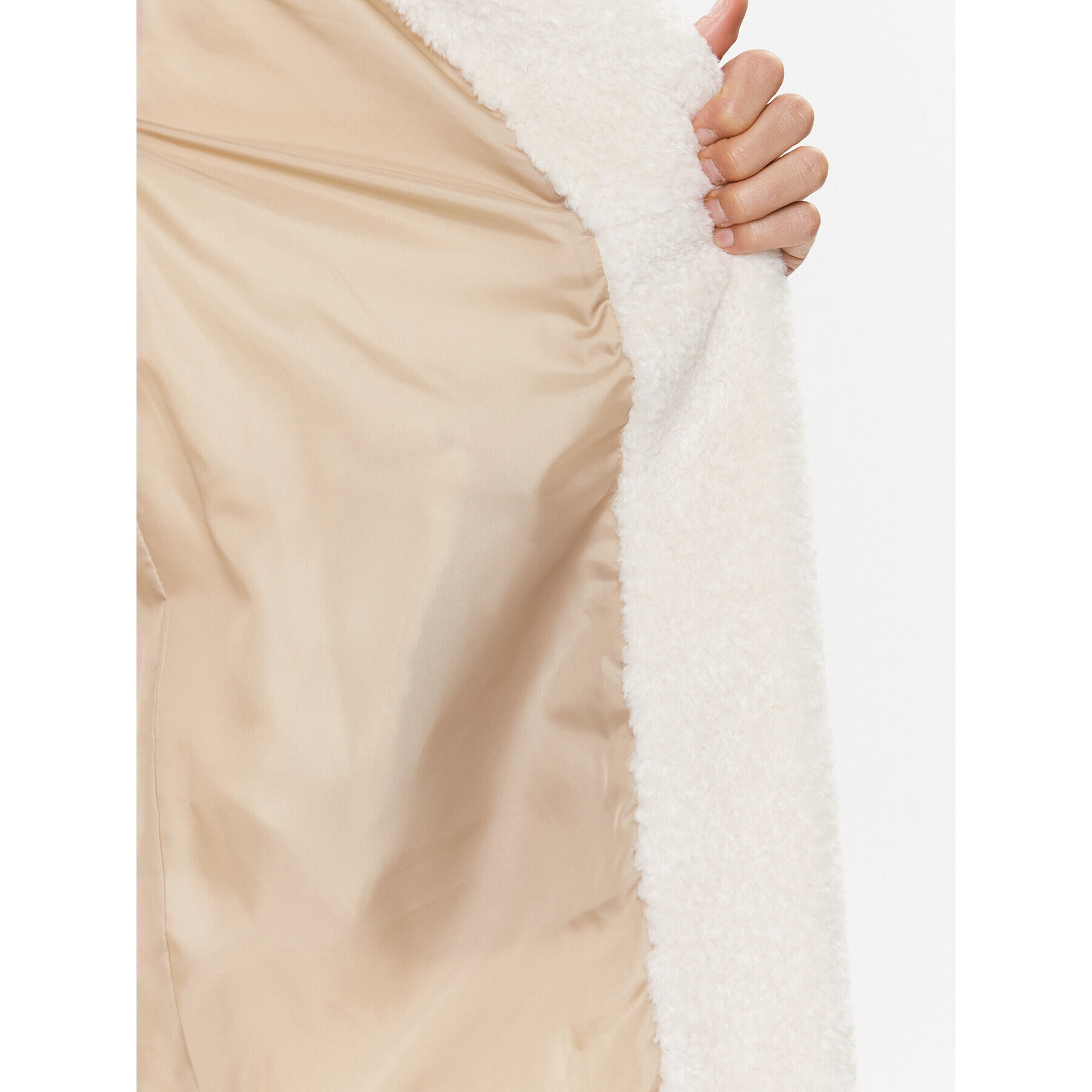 Gaudi Кожено палто 321FD39006 Бежов Regular Fit - Pepit.bg