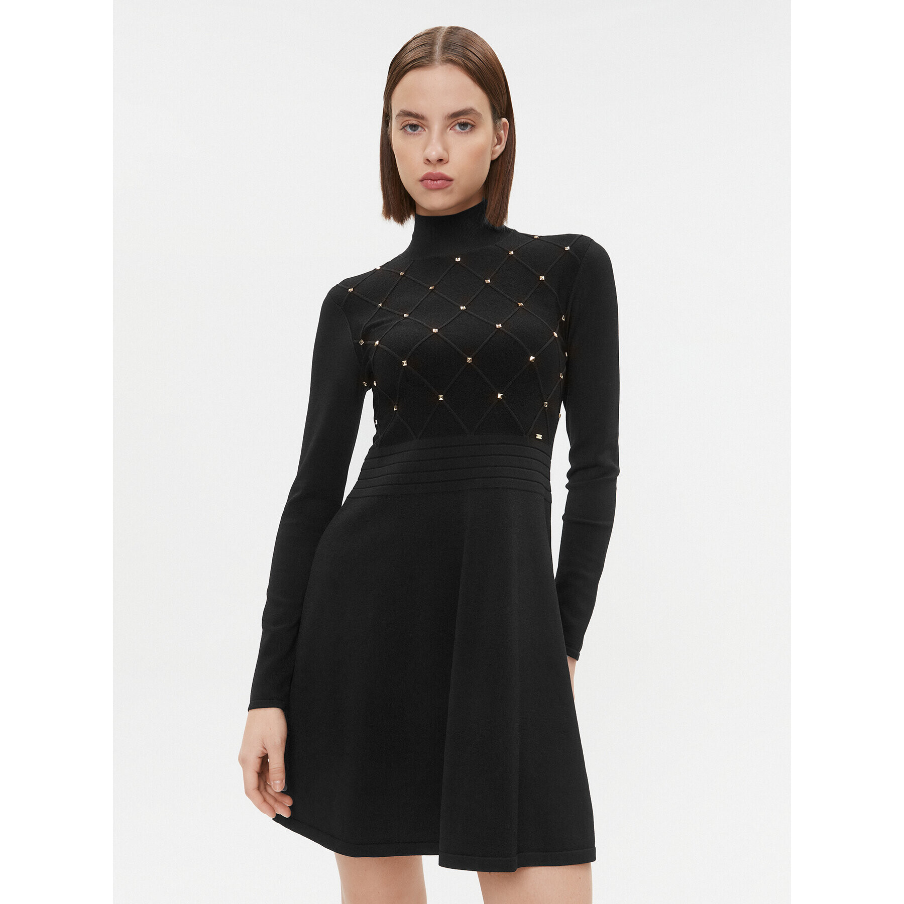 Gaudi Плетена рокля 321FD13003 Черен Regular Fit - Pepit.bg
